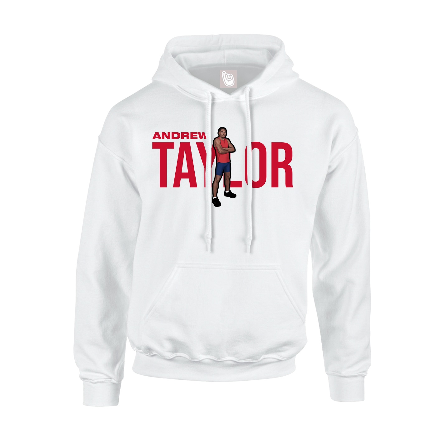 Youth Hoodie — Player Name in White