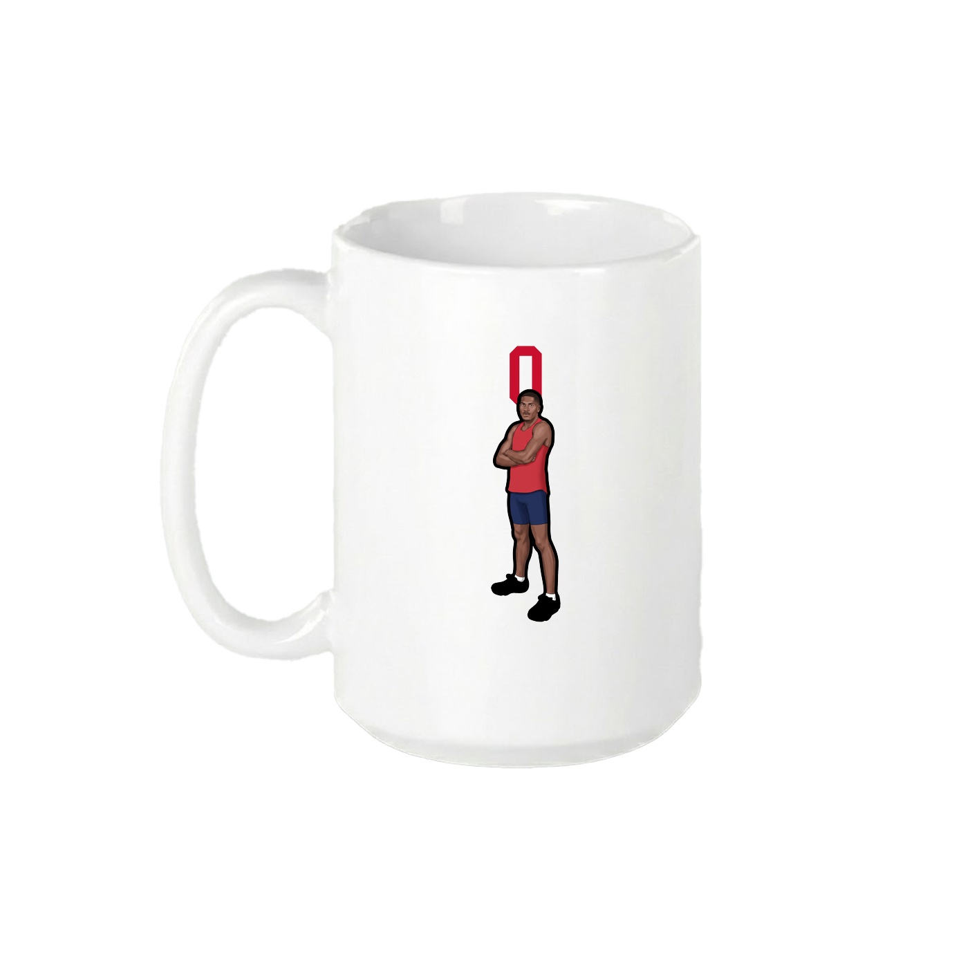 15oz Coffee Mug — Number Top in White