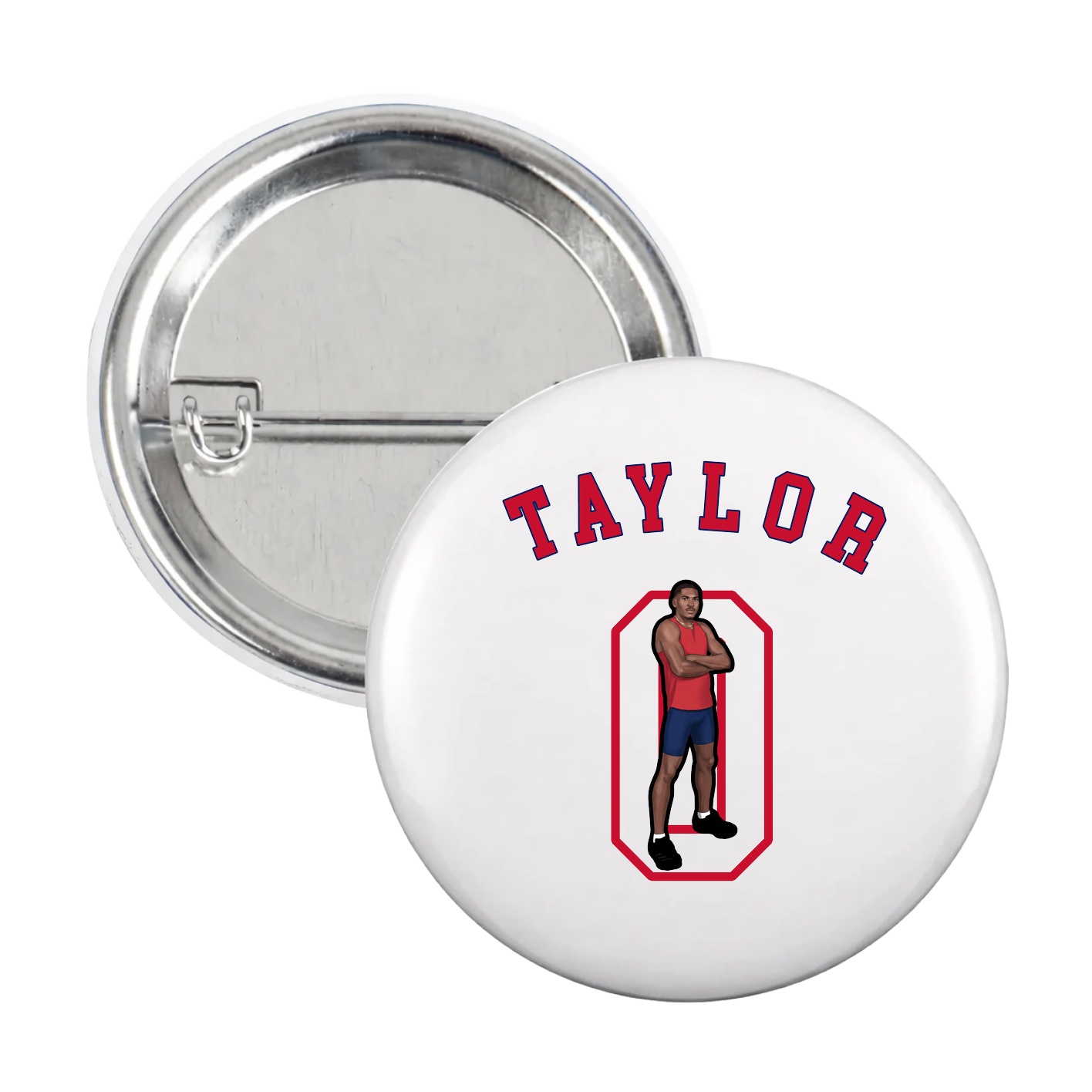 Game Day Button — Shirsey Arch in White