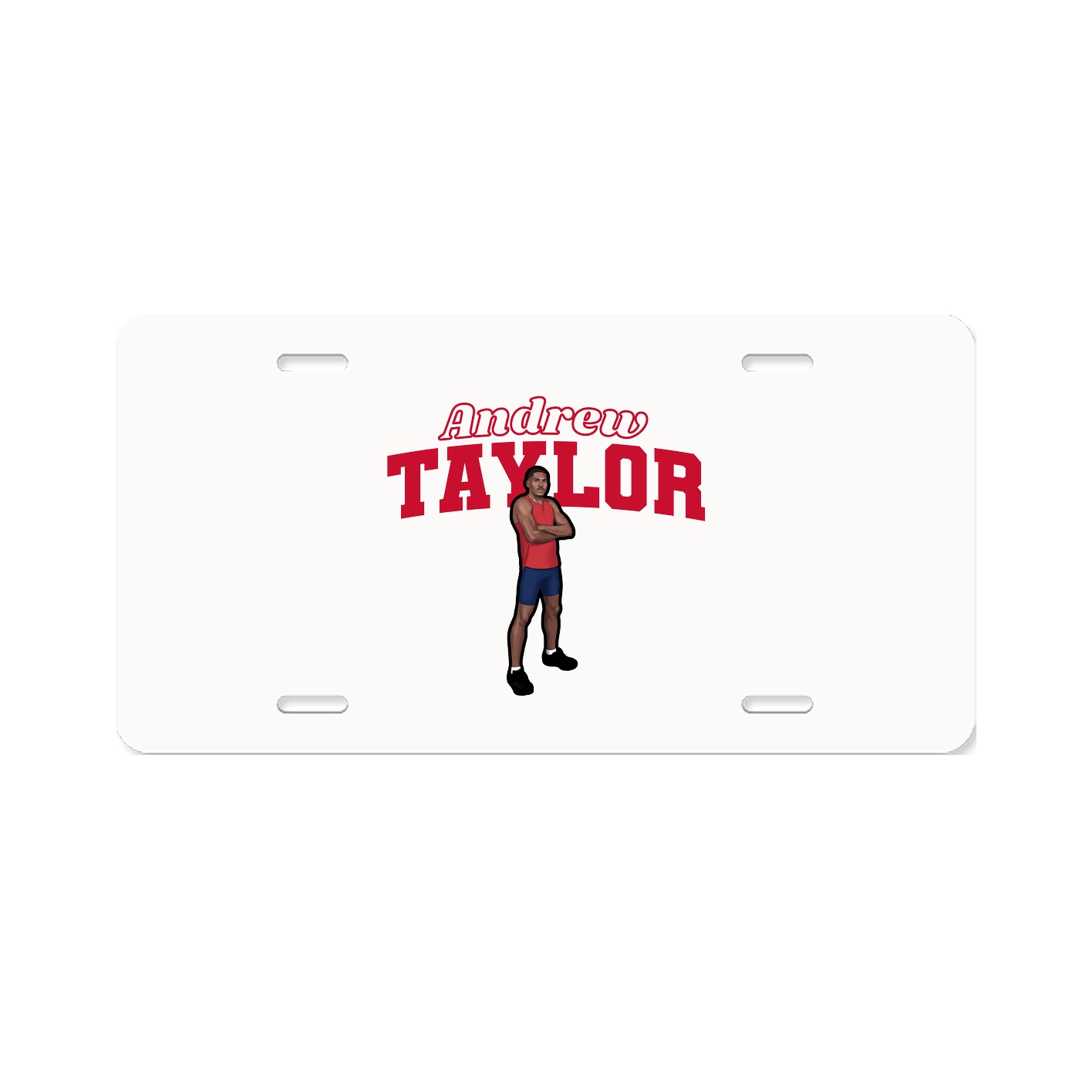 License Plate — Name Arch in Classic