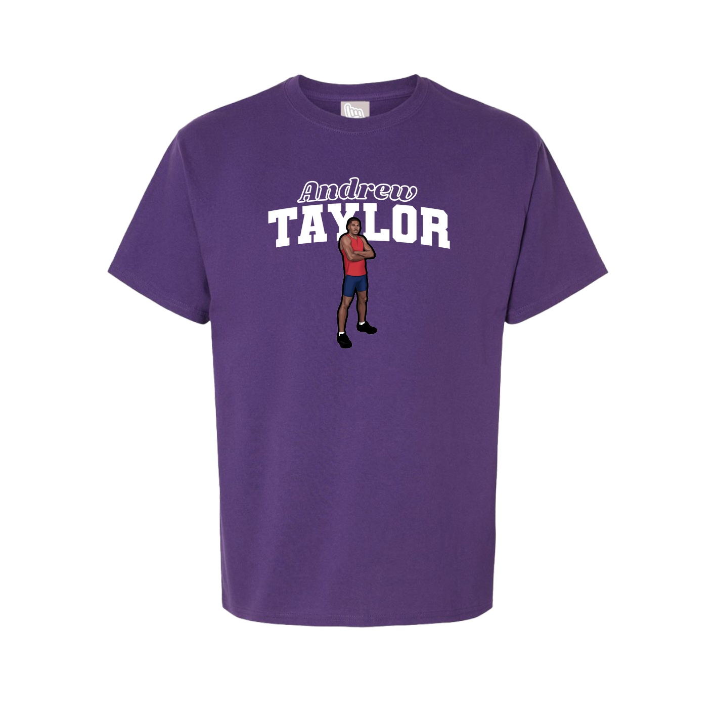 Tee — Name Arch in Purple