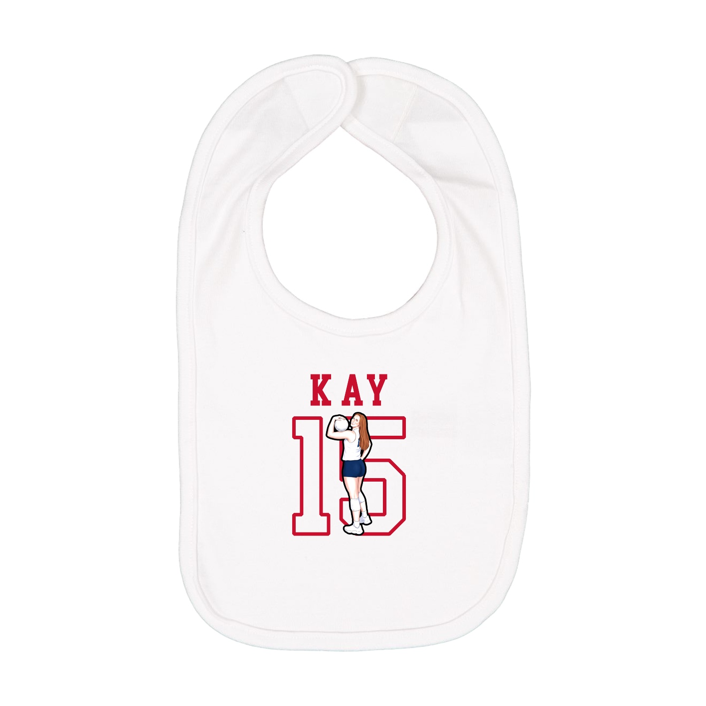 Infant Bib — Shirsey in White