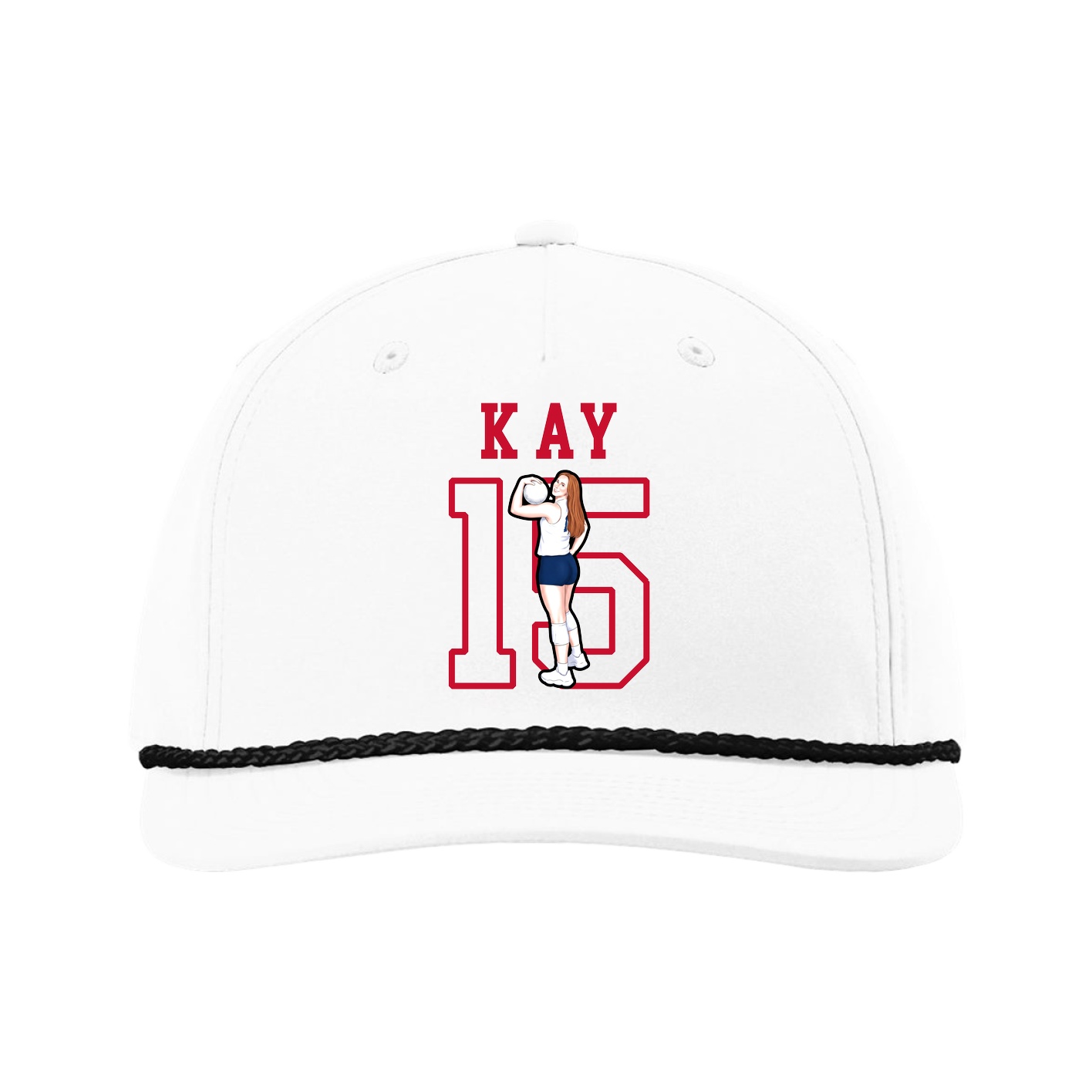 Five-Panel Classic Rope Cap — Shirsey in White