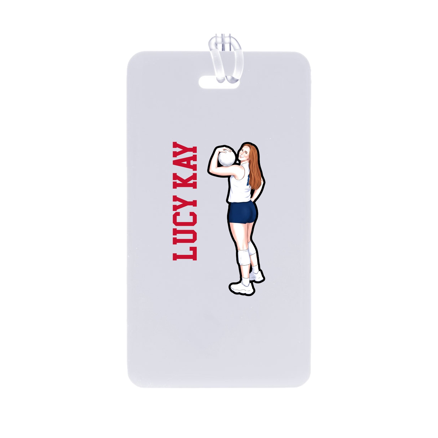 Bag Tag — Name Vertical in Classic