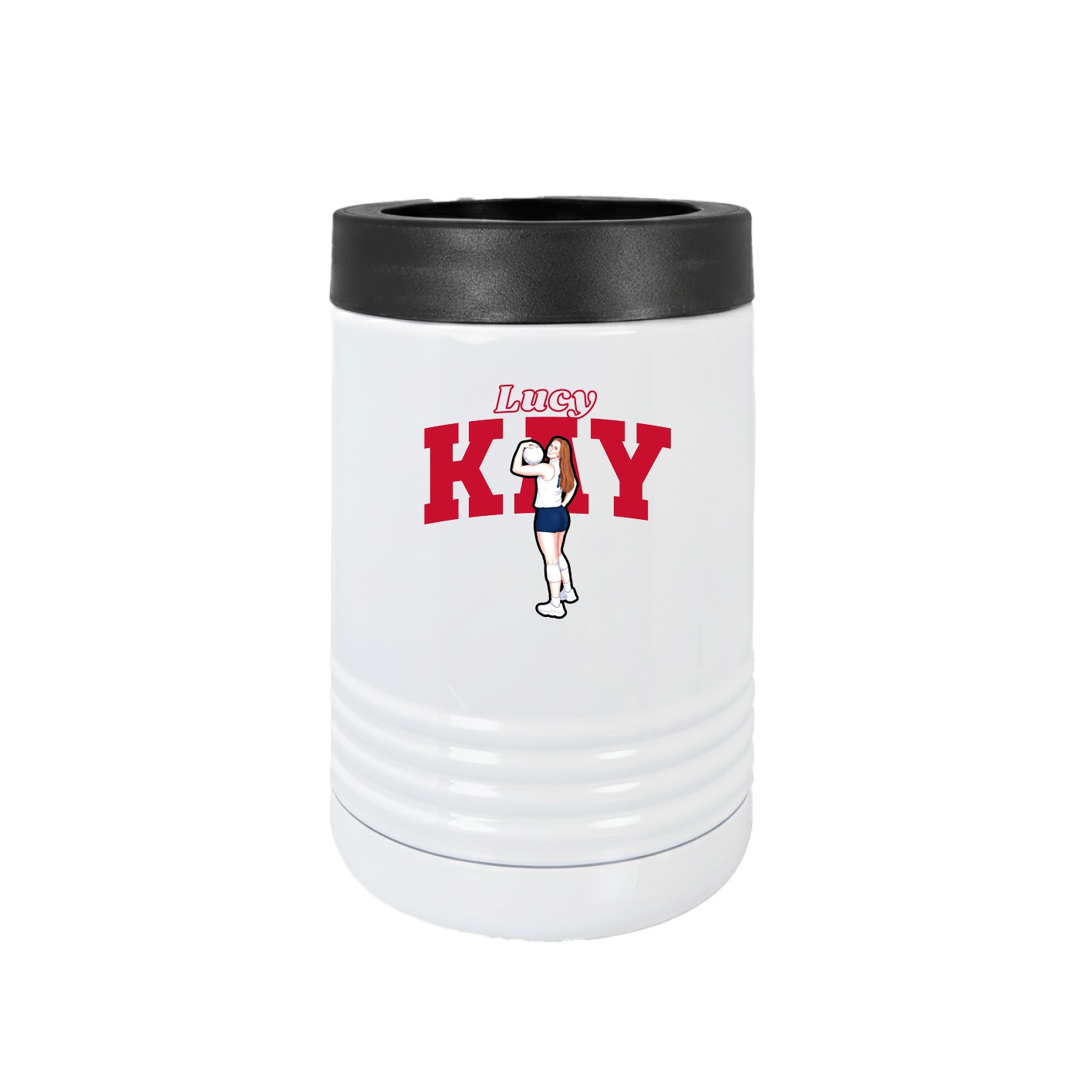 Beverage Holder — Name Arch in White