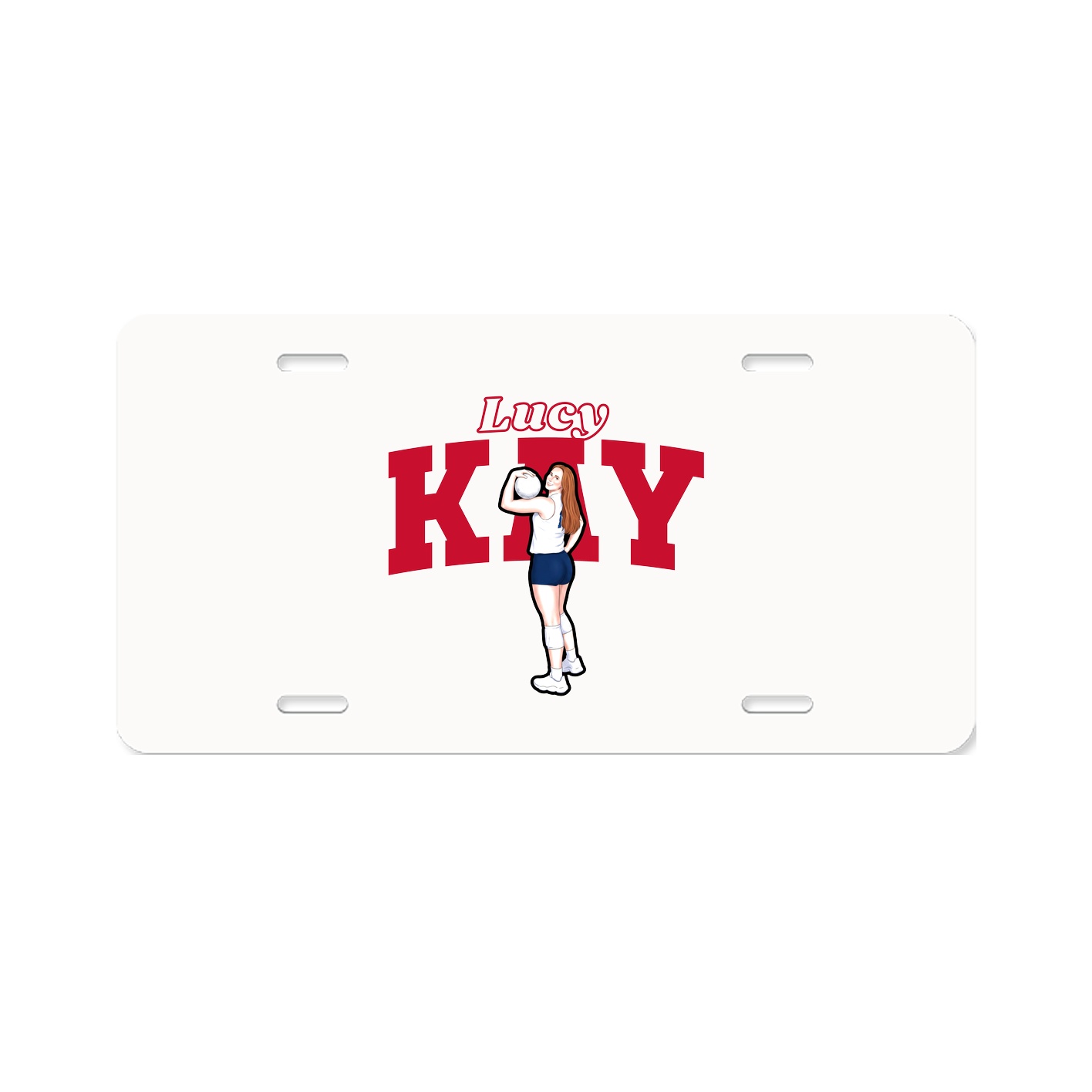 License Plate — Name Arch in Classic