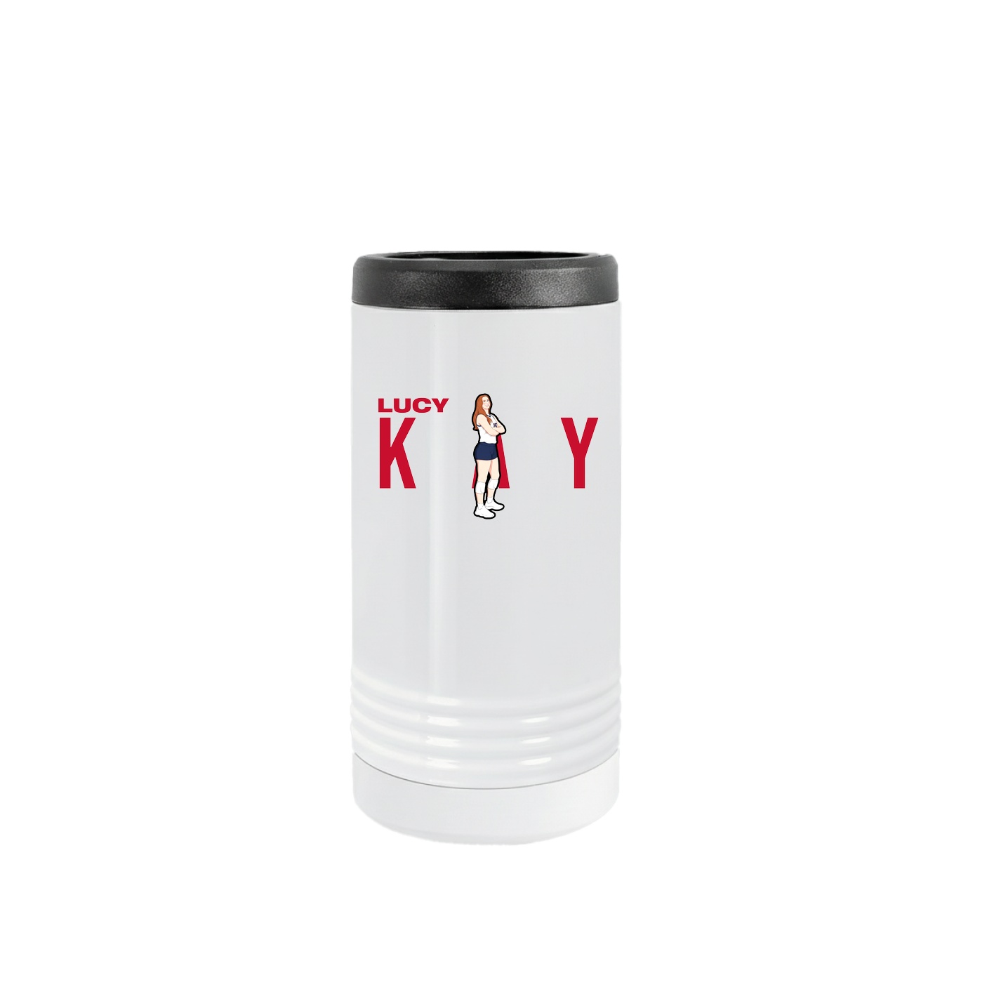 Slim Beverage Holder — Player Name in White