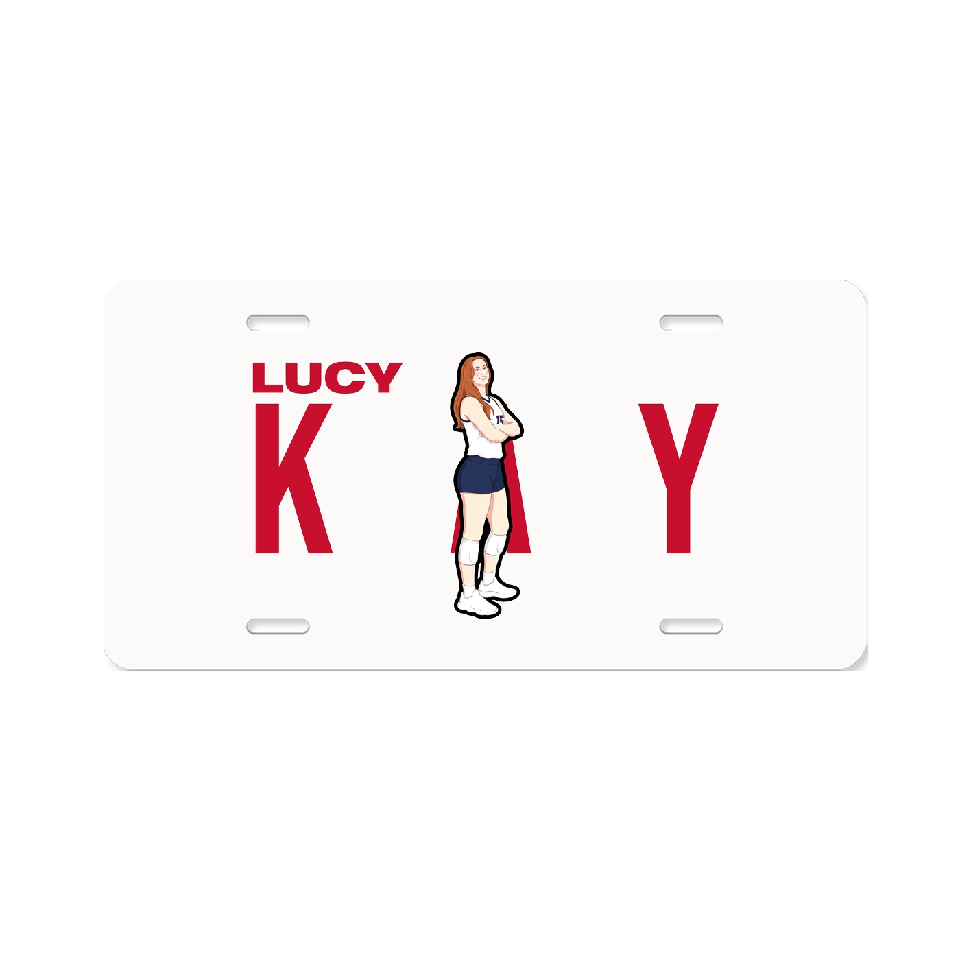 License Plate — Player Name in Classic