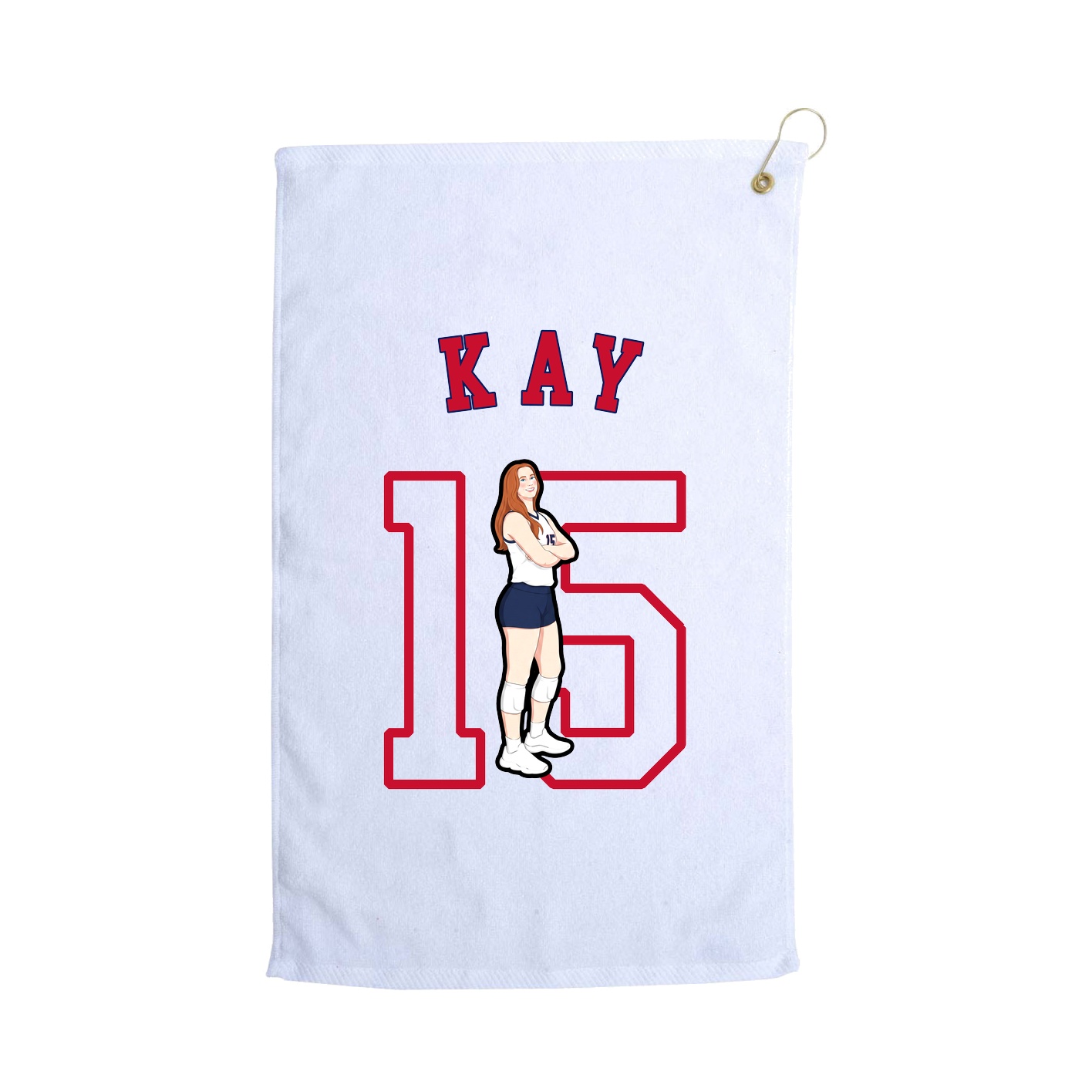 Golf Towel — Shirsey Arch in White