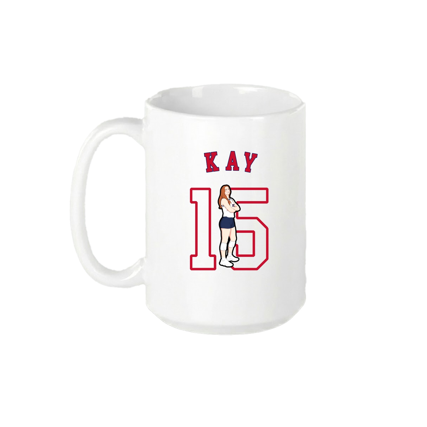 15oz Coffee Mug — Shirsey Arch in White