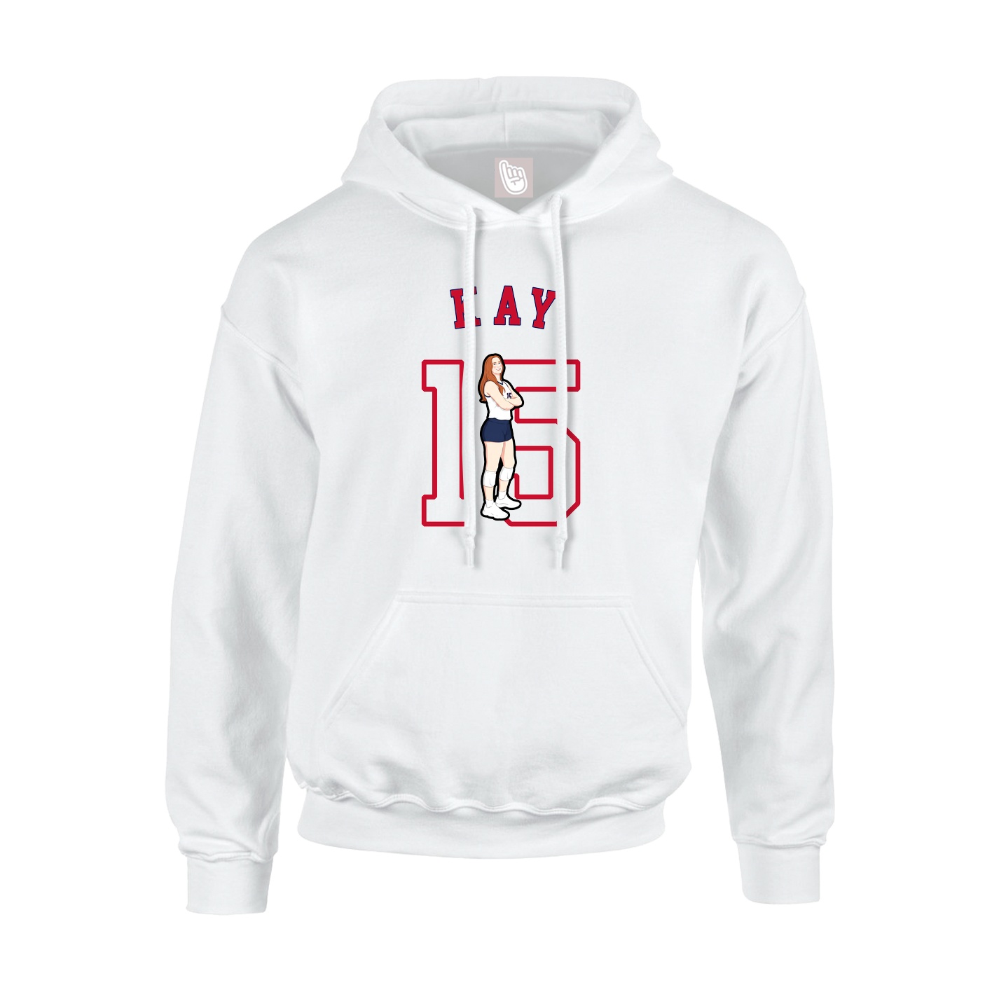 Hoodie — Shirsey Arch in White
