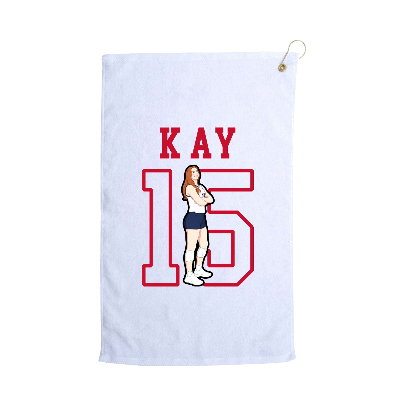 Golf Towel — Shirsey in White