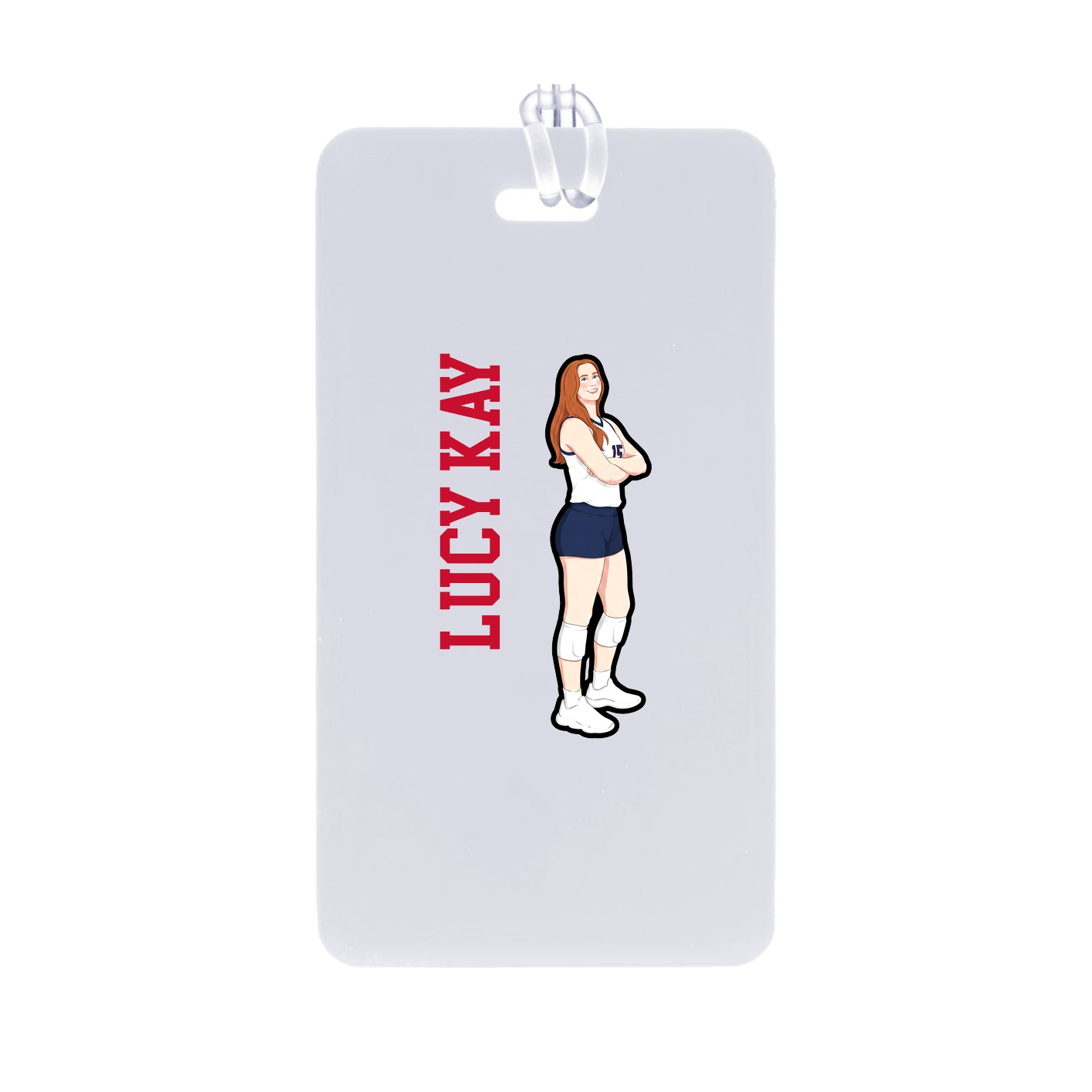 Bag Tag — Name Vertical in Classic