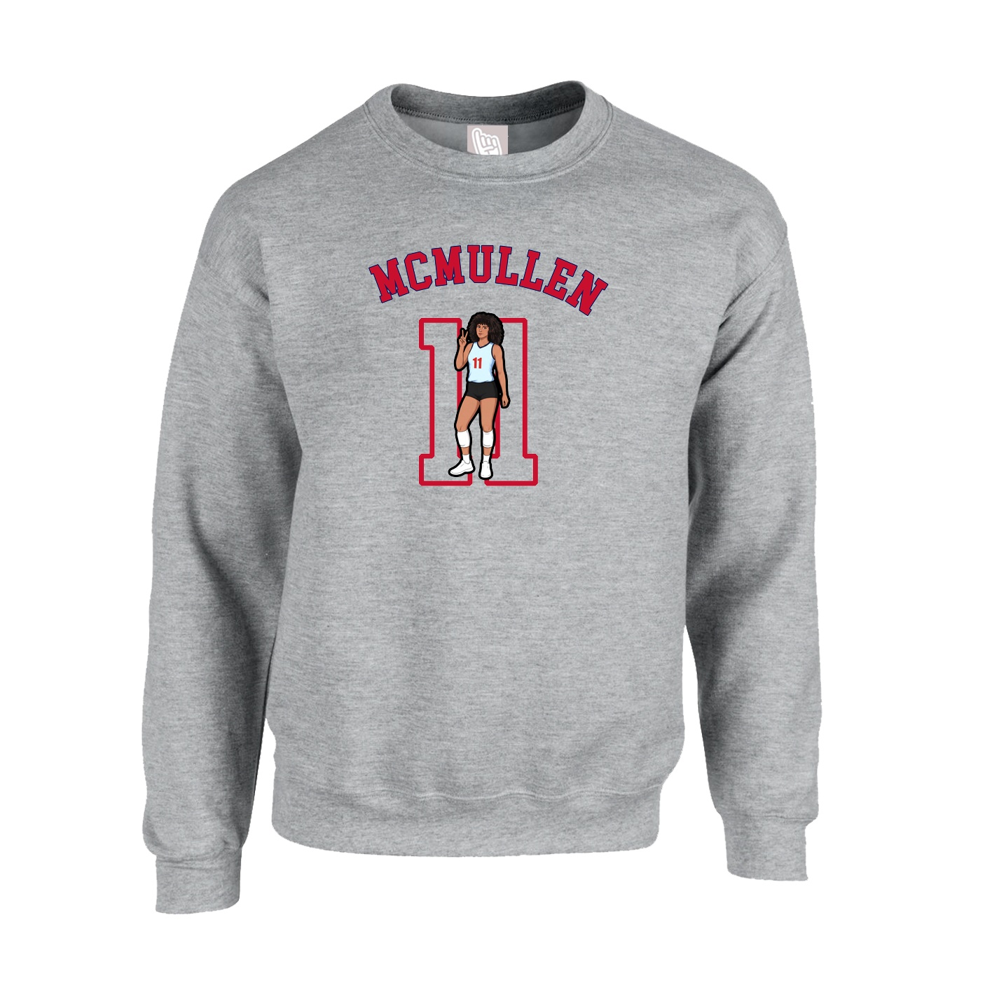 Fleece Crew — Shirsey Arch in Grey