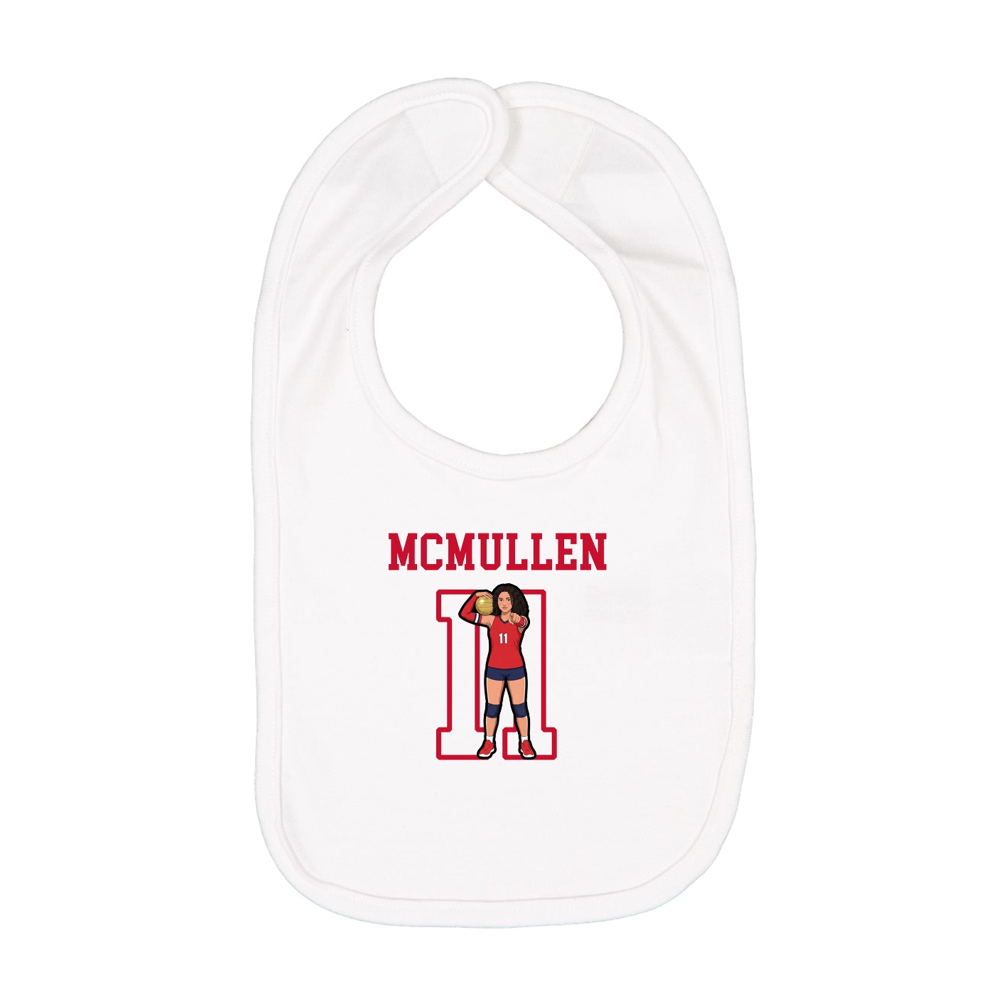 Infant Bib — Shirsey in White