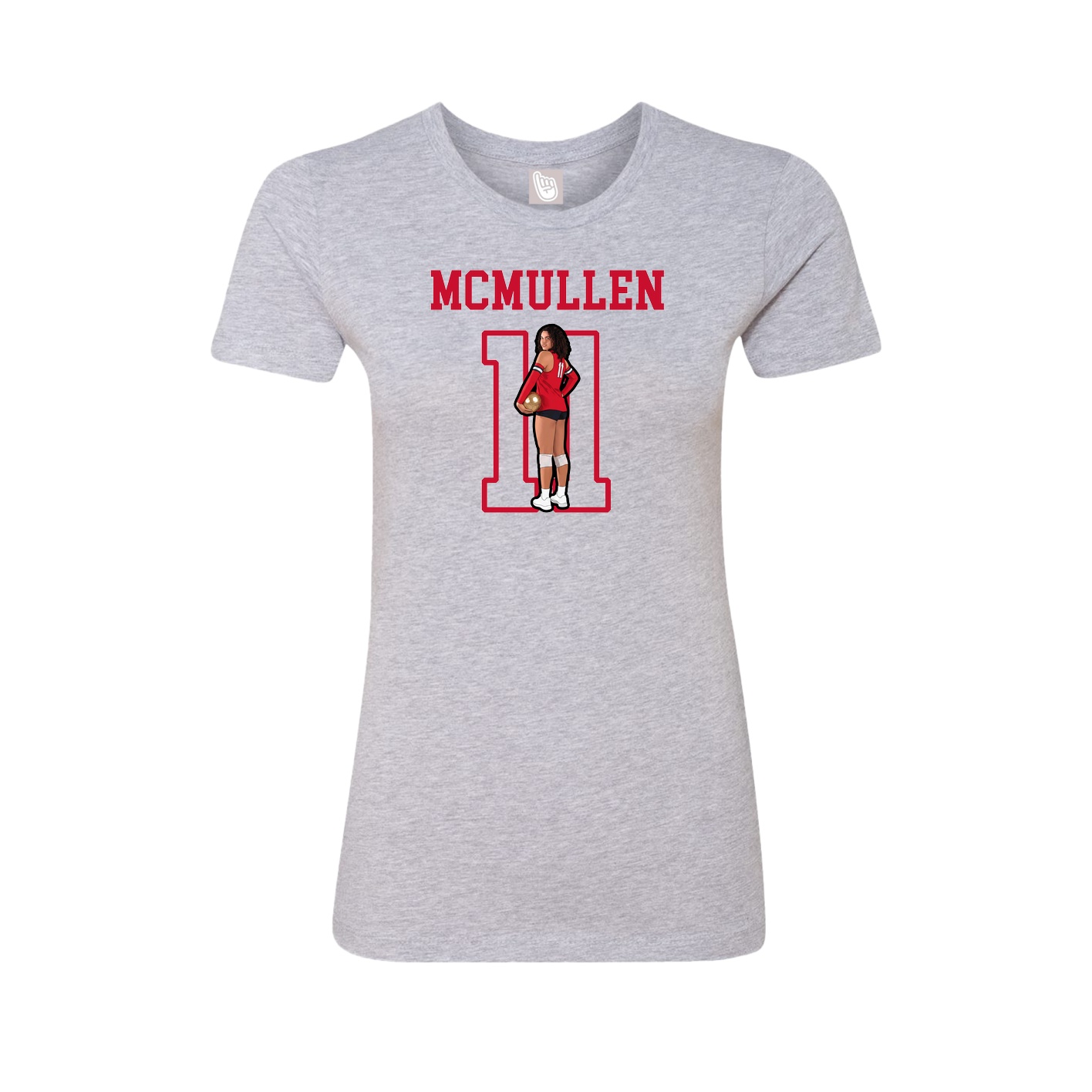 Fitted Women's Tee — Shirsey in Grey