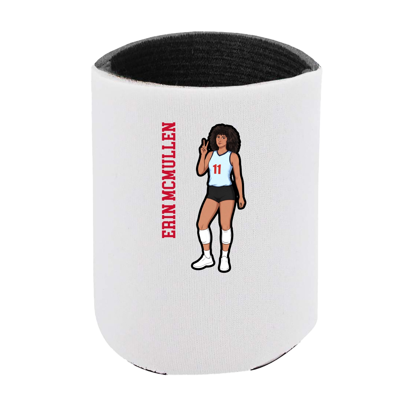 Can Holder — Name Vertical in White