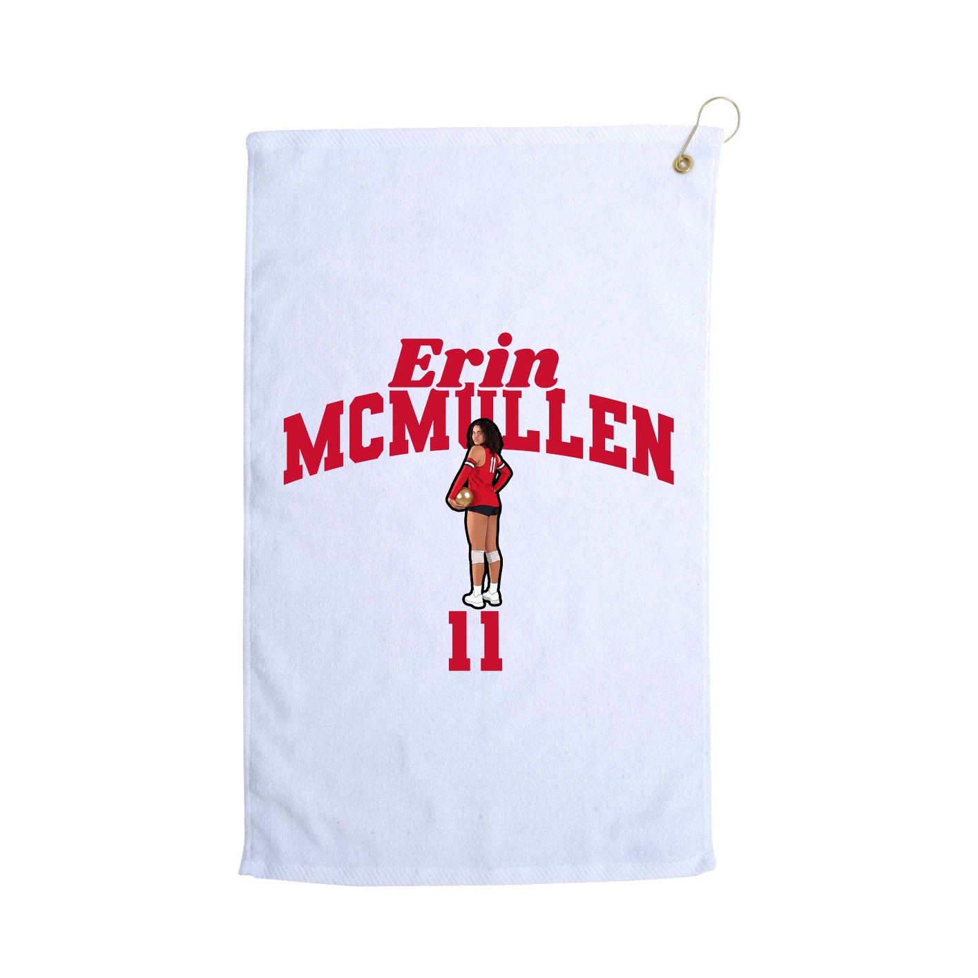 Golf Towel — Signature Arch in White