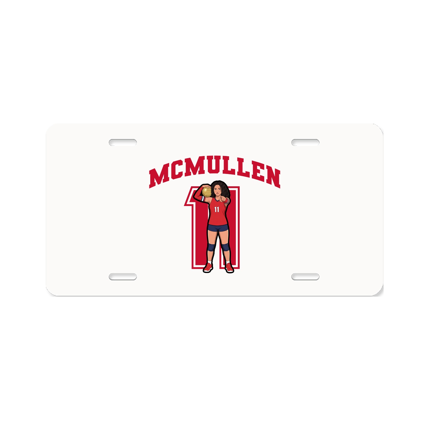 License Plate — Number in Classic