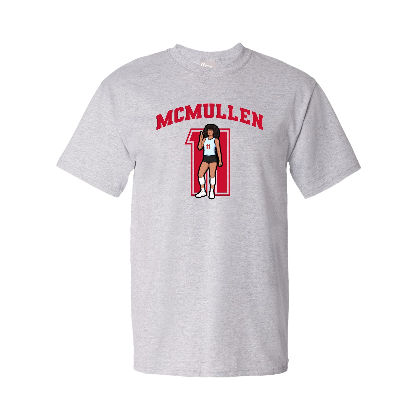 Youth Tee — Number in Grey