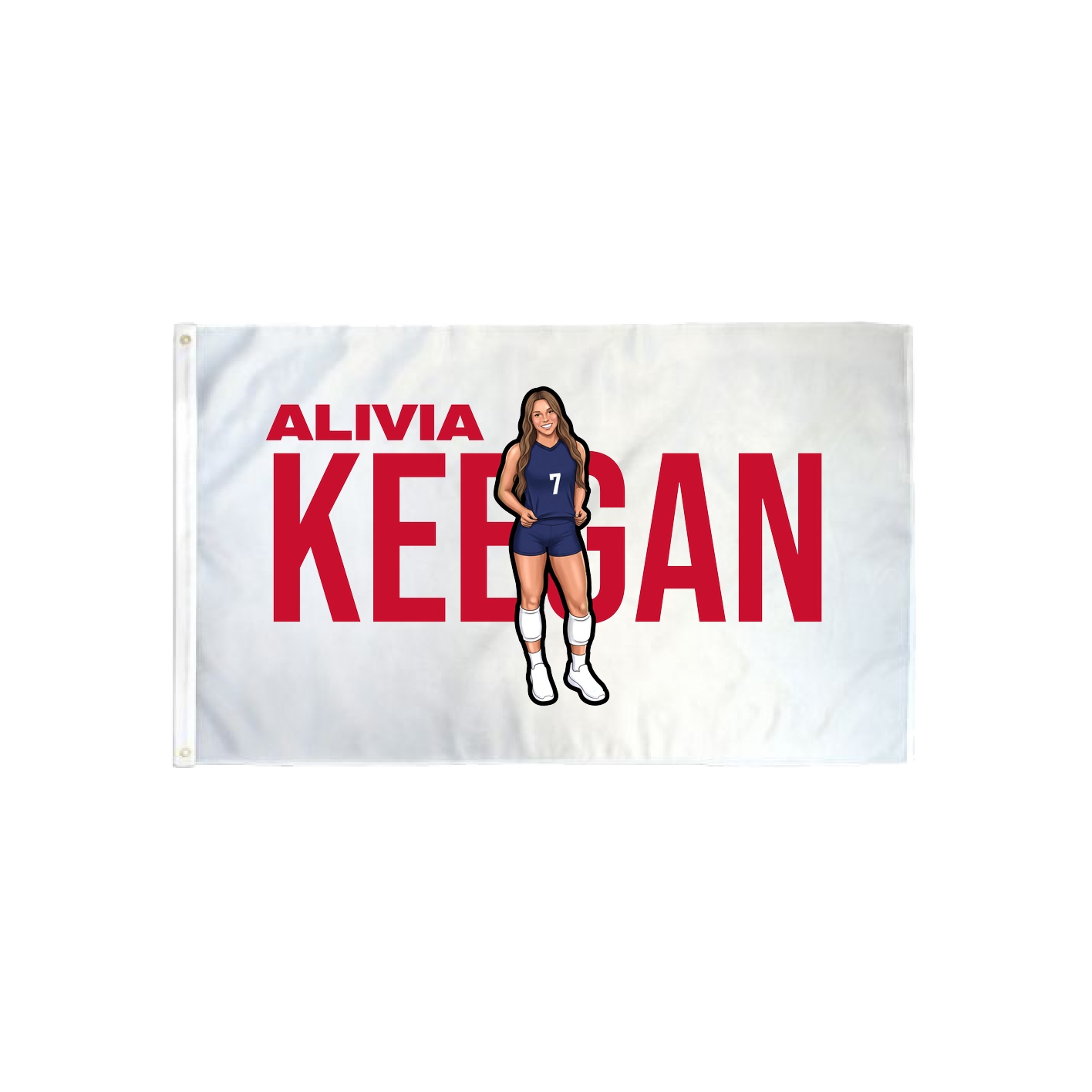 3x5 Flag — Player Name in Classic