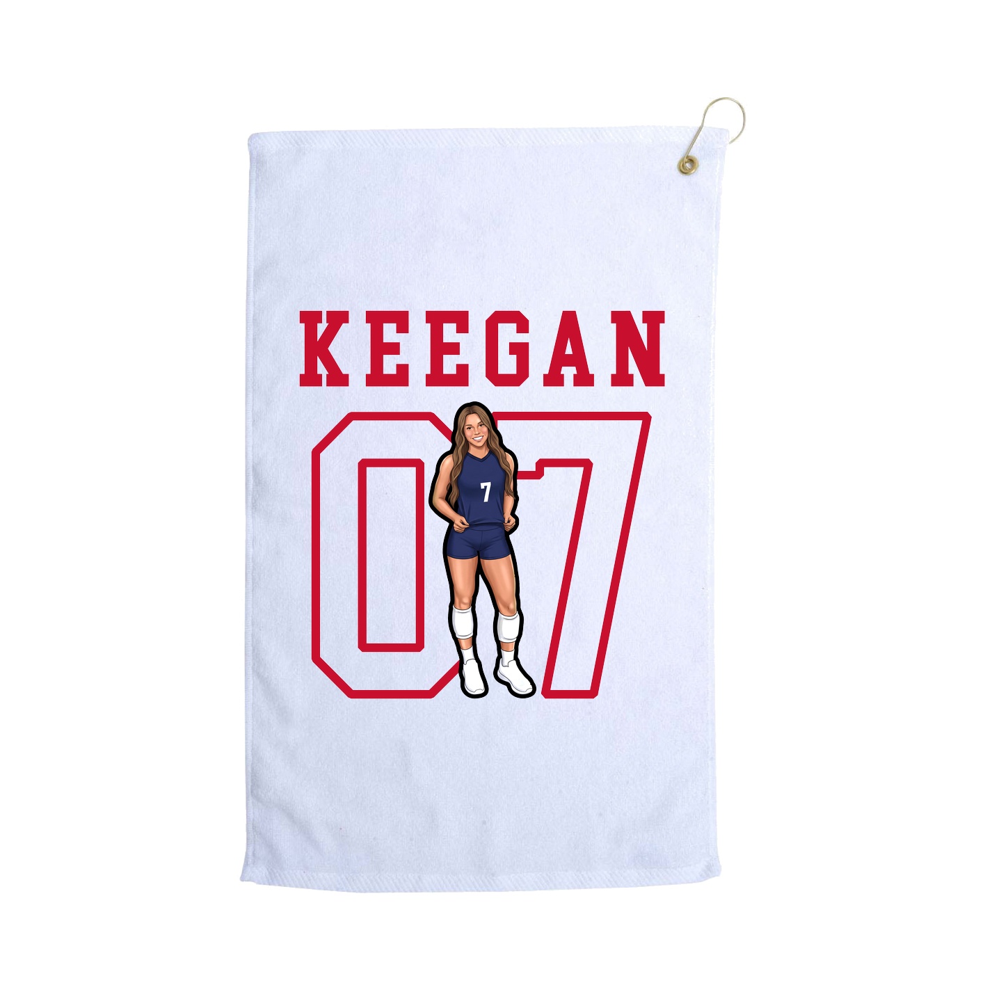 Golf Towel — Shirsey in White