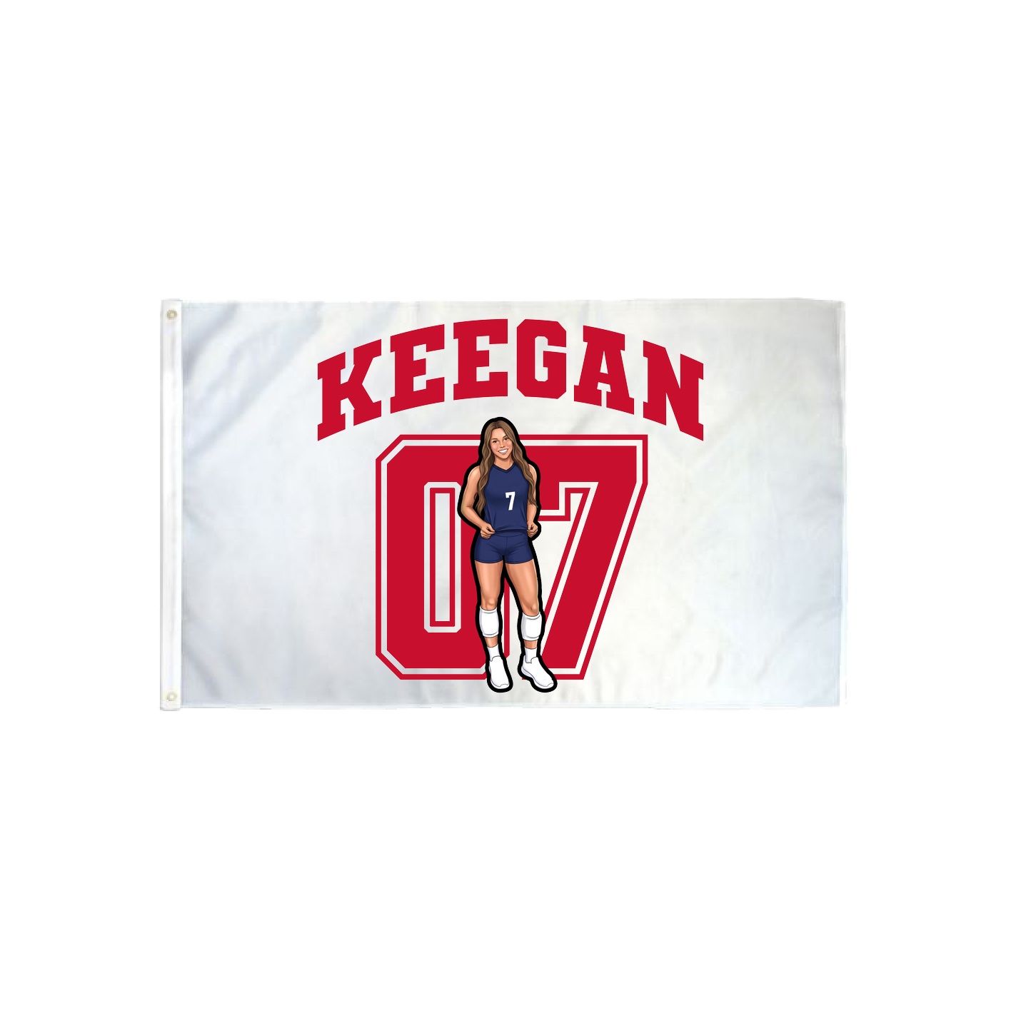 3x5 Flag — Number in Classic