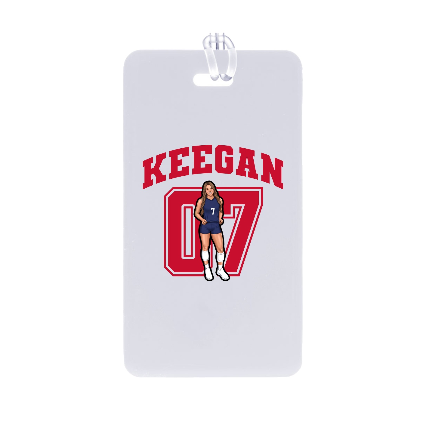 Bag Tag — Number in Classic