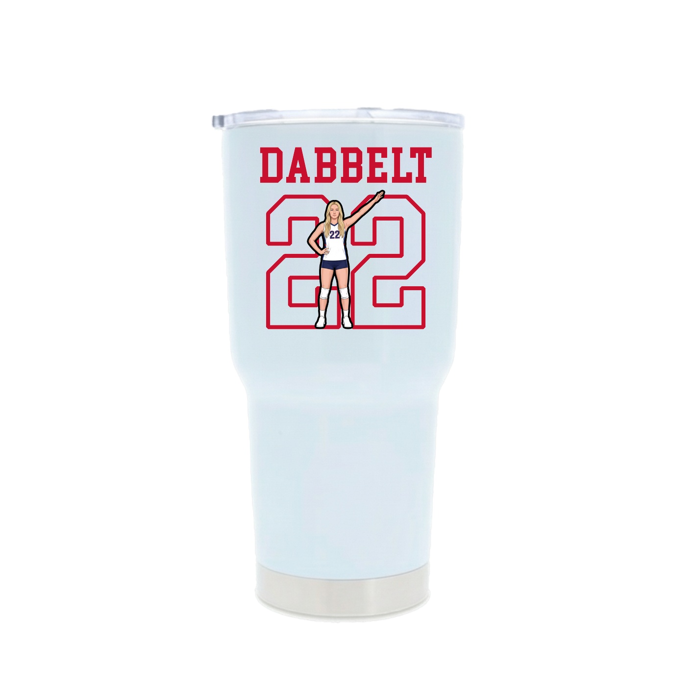 30oz Stainless Steel Tumbler — Shirsey in White