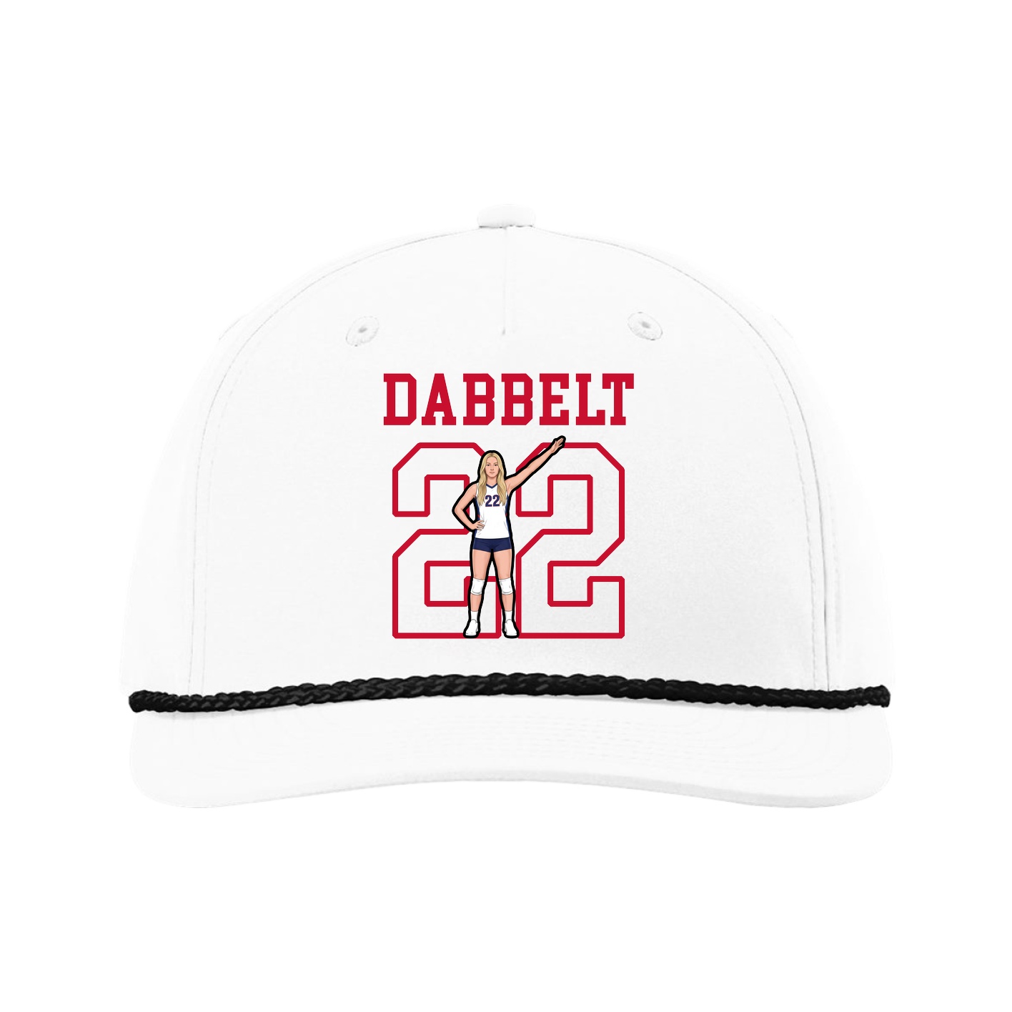 Five-Panel Classic Rope Cap — Shirsey in White
