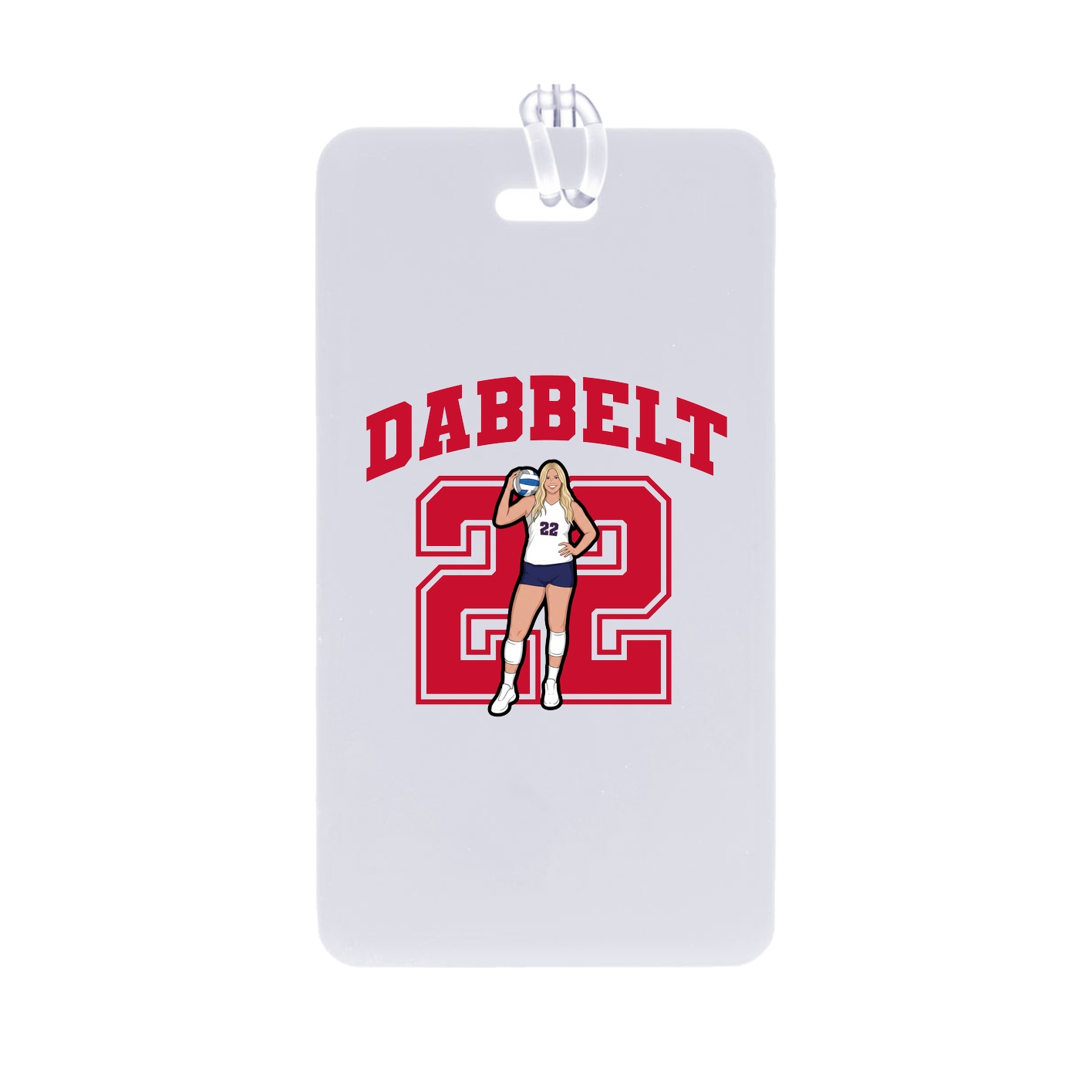 Bag Tag — Number in Classic