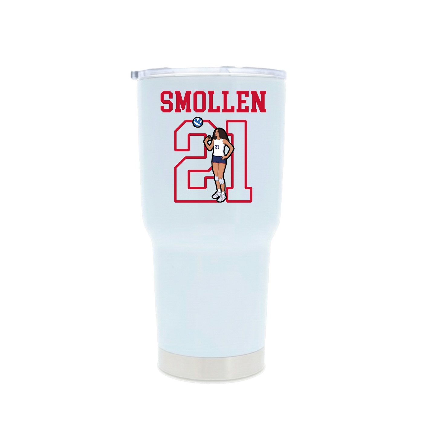 30oz Stainless Steel Tumbler — Shirsey in White