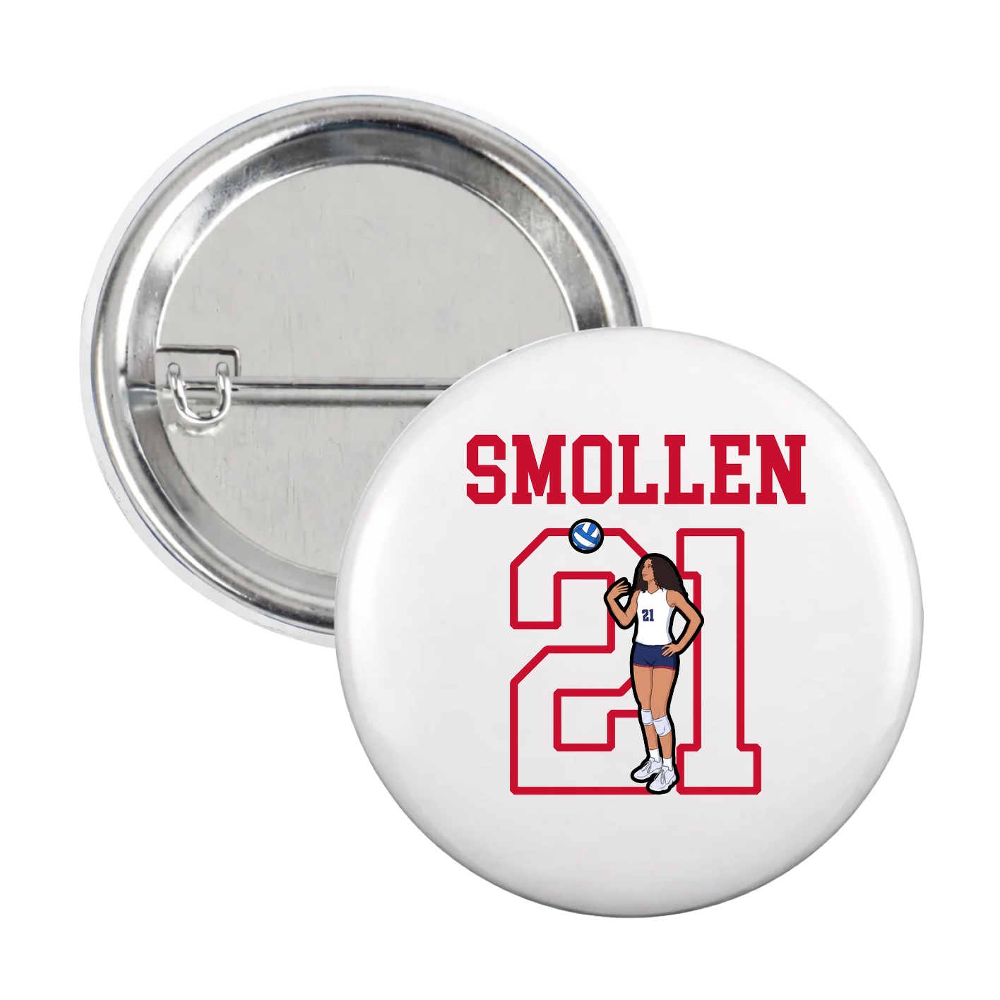 Game Day Button — Shirsey in White