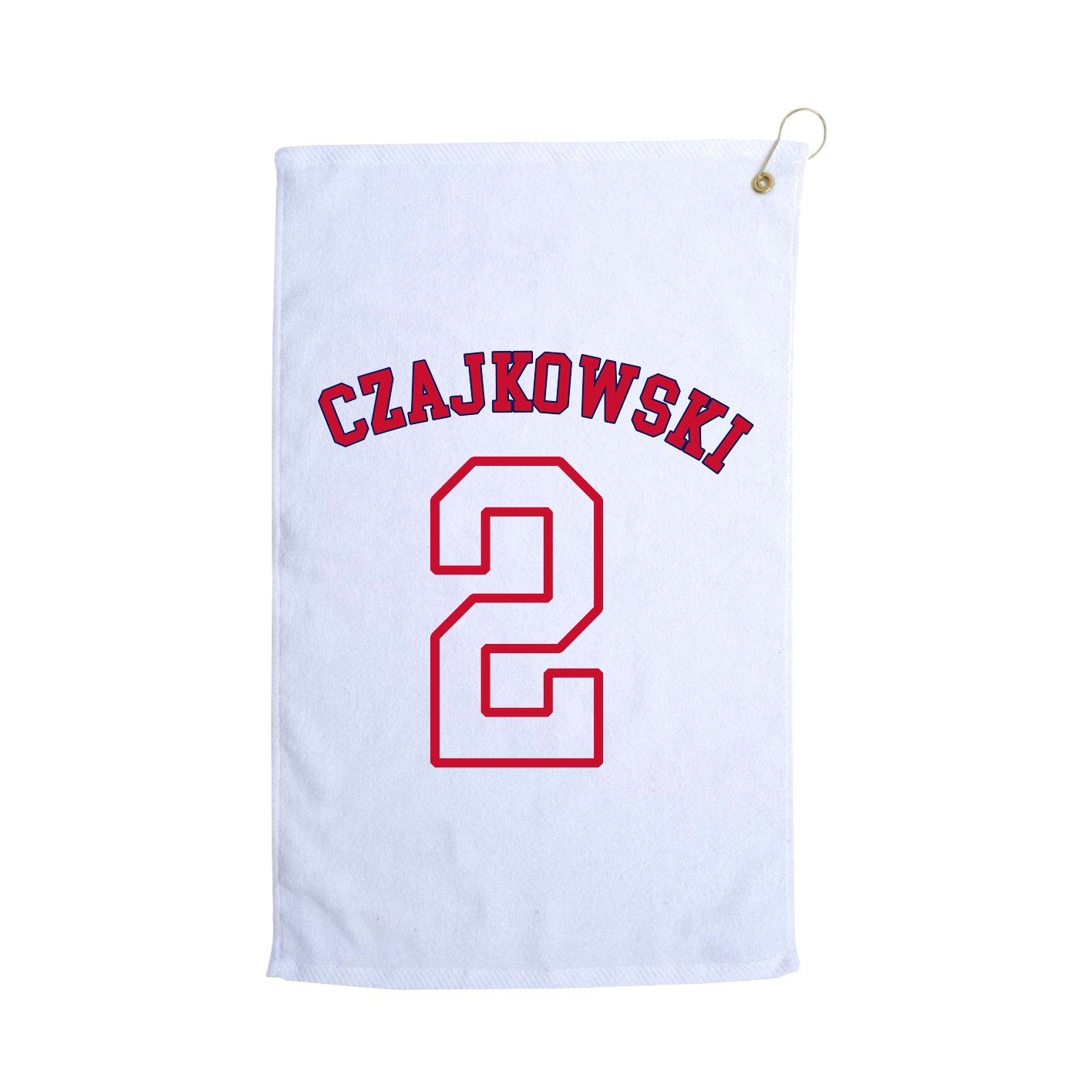 Golf Towel — Shirsey Arch in White