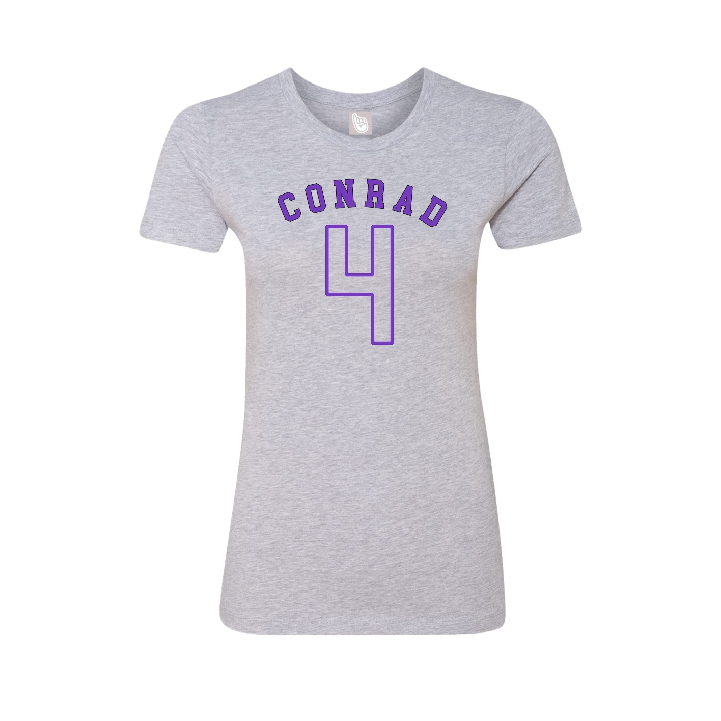 Fitted Women's Tee — Shirsey Arch in Grey