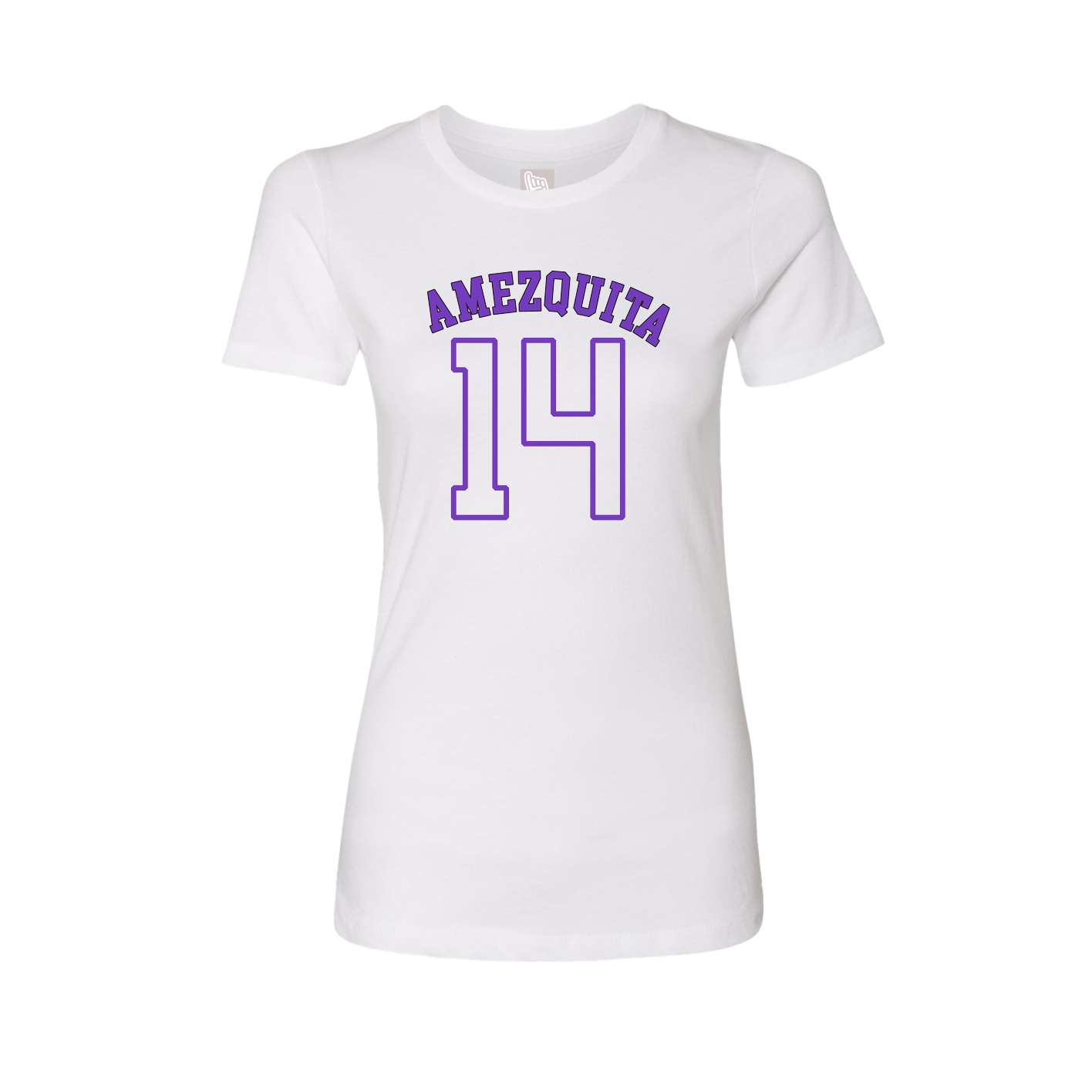 Fitted Women's Tee — Shirsey Arch in White