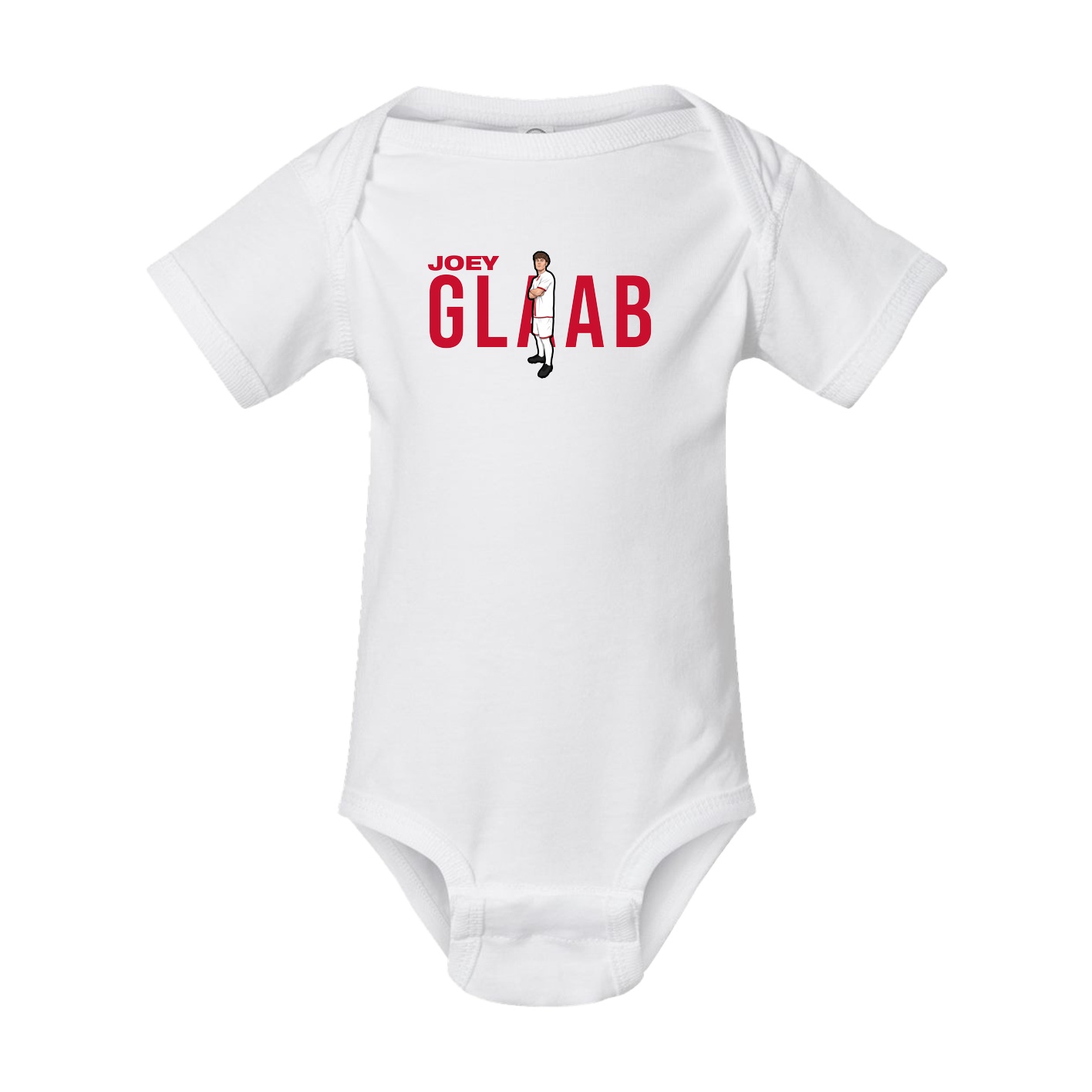 Baby Onesie — Player Name in White