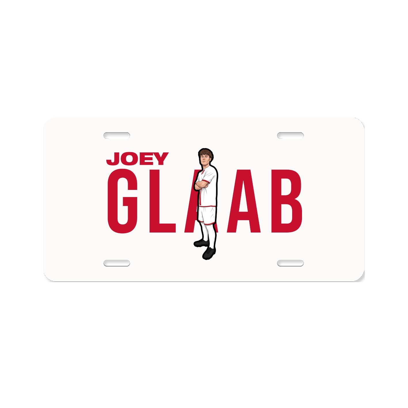License Plate — Player Name in Classic