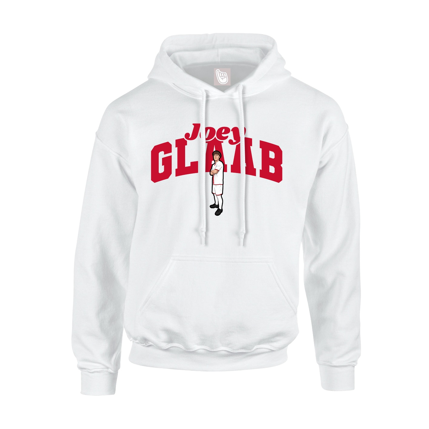 Hoodie — Signature Arch in White