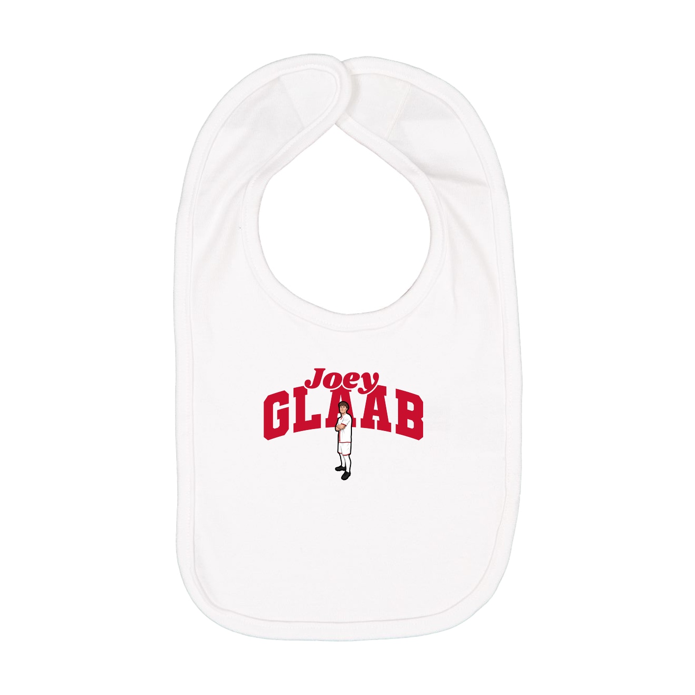 Infant Bib — Signature Arch in White