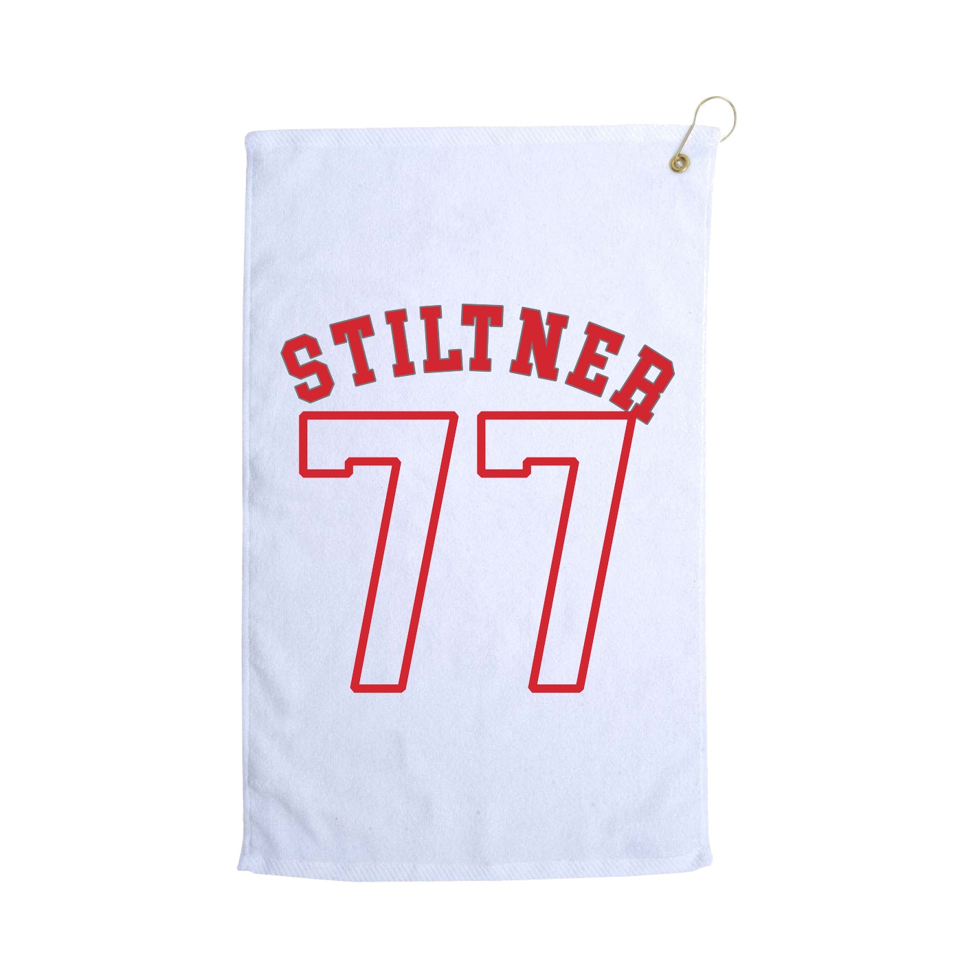 Golf Towel — Shirsey Arch in White