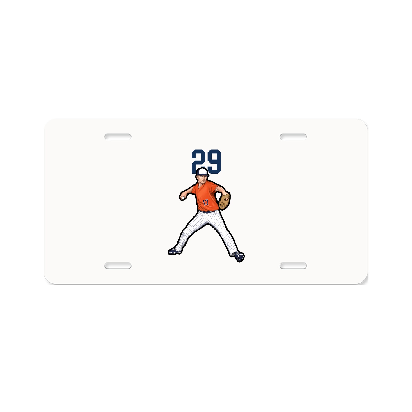 License Plate — Number Top in Classic