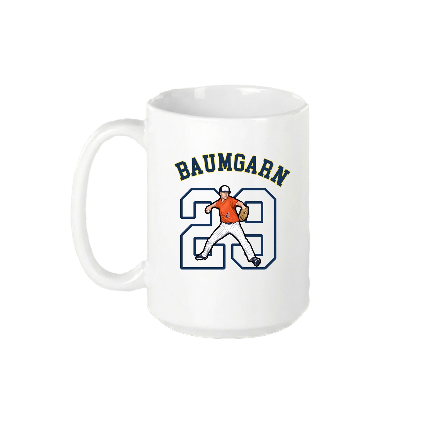 15oz Coffee Mug — Shirsey Arch in White