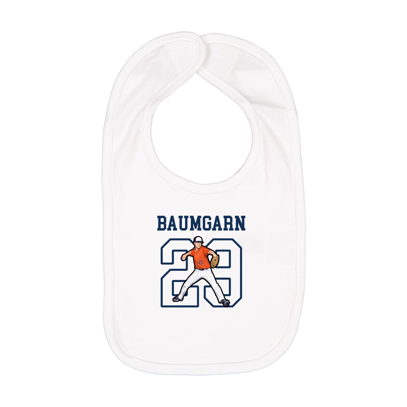 Infant Bib — Shirsey in White