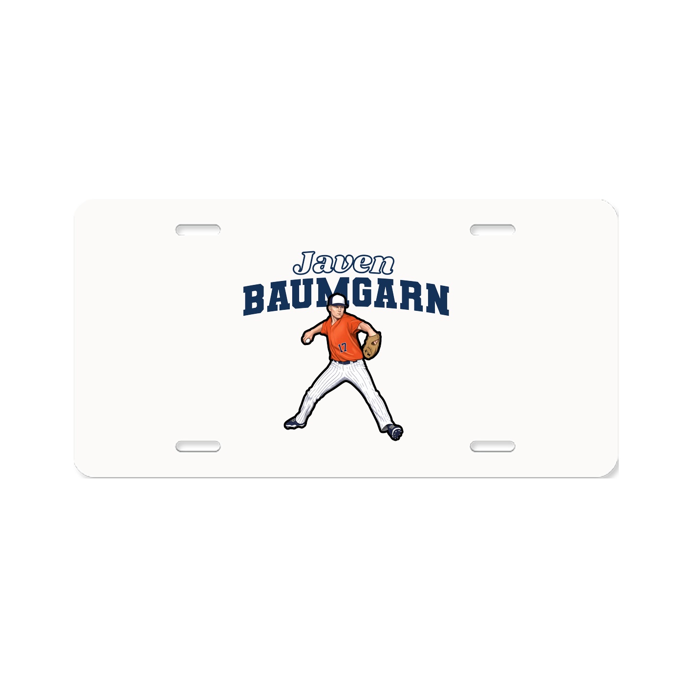 License Plate — Name Arch in Classic