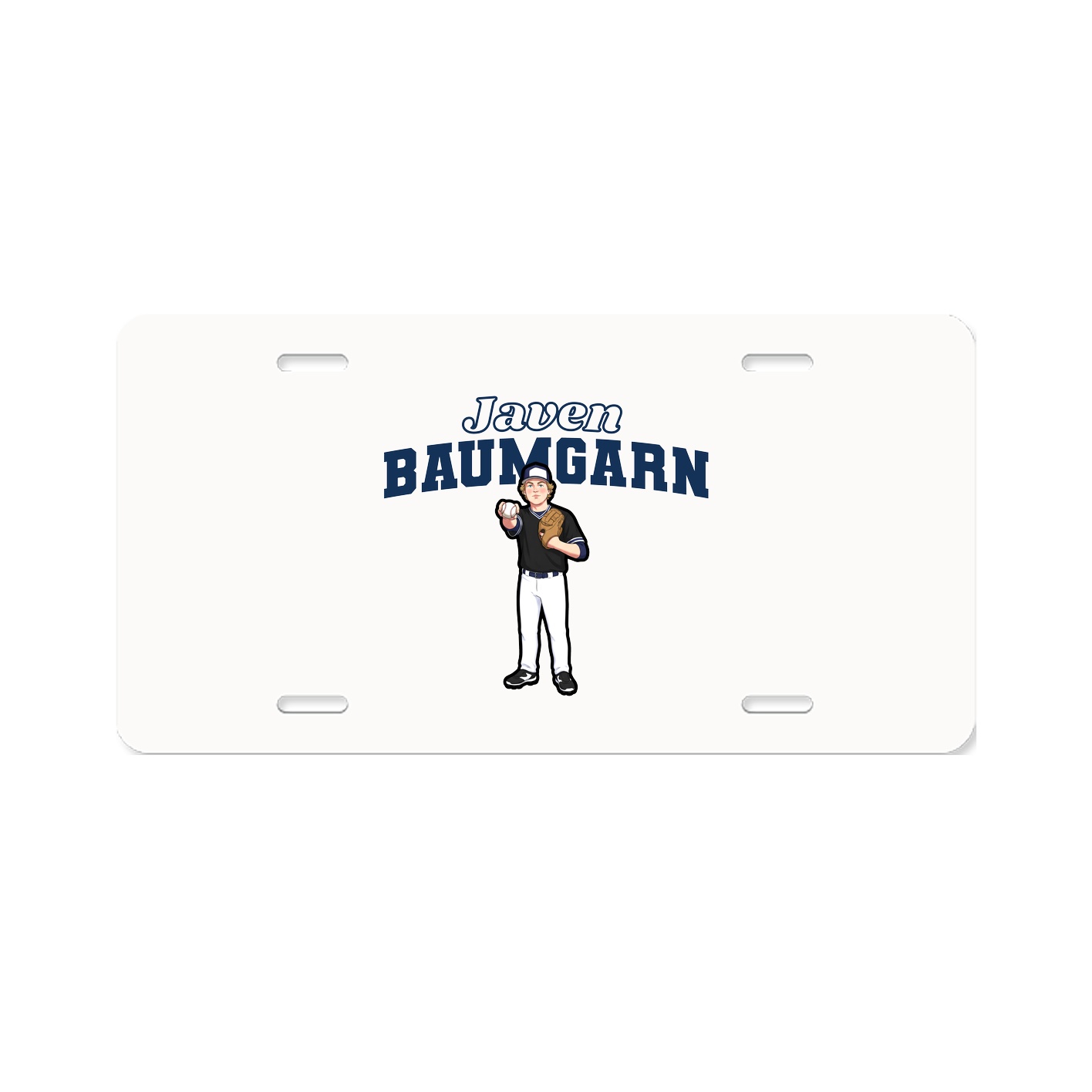 License Plate — Name Arch in Classic