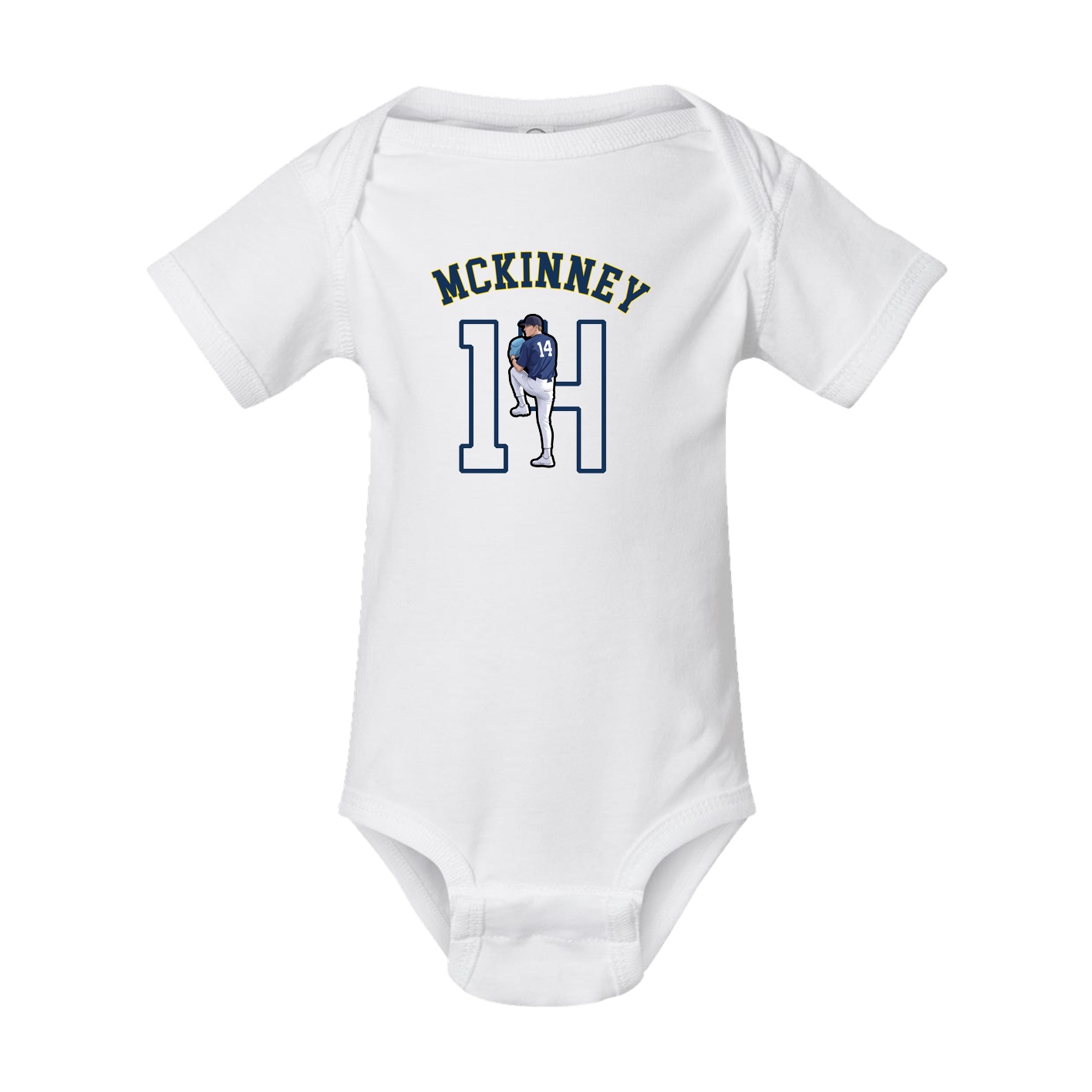 Baby Onesie — Shirsey Arch in White