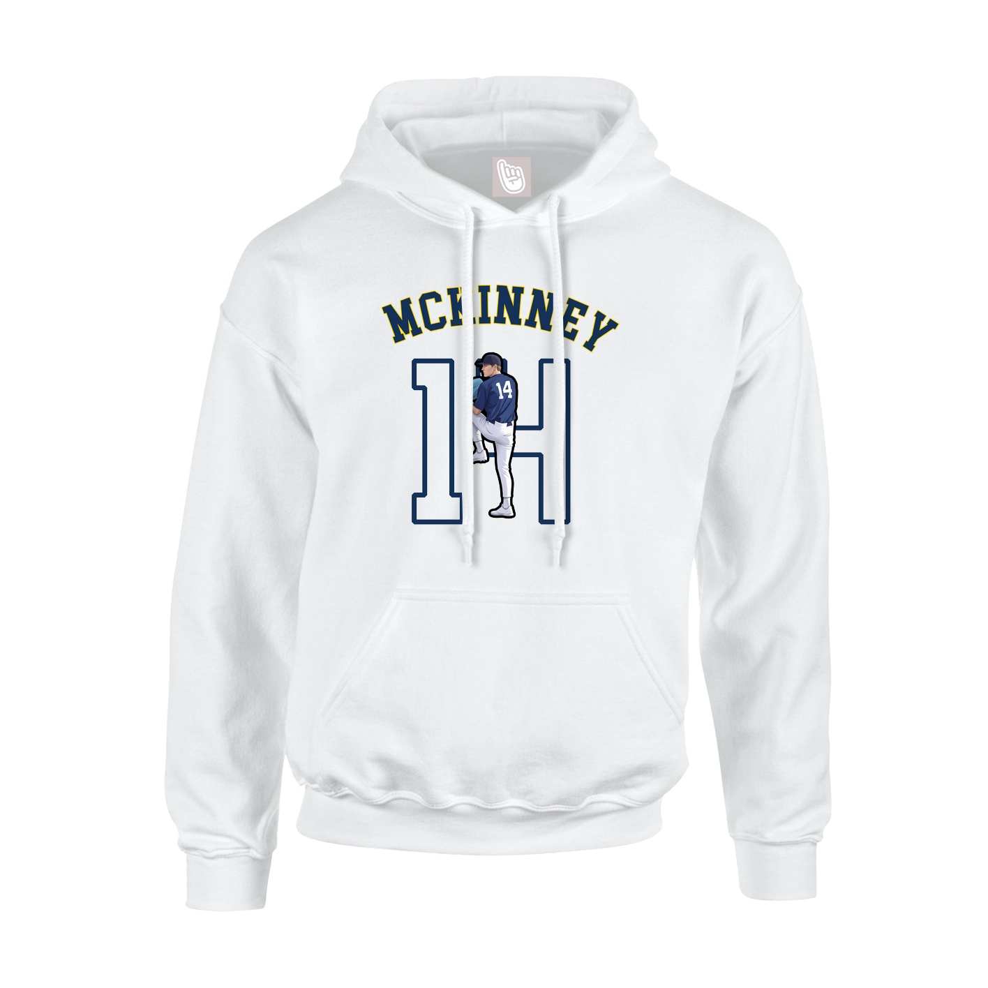 Youth Hoodie — Shirsey Arch in White