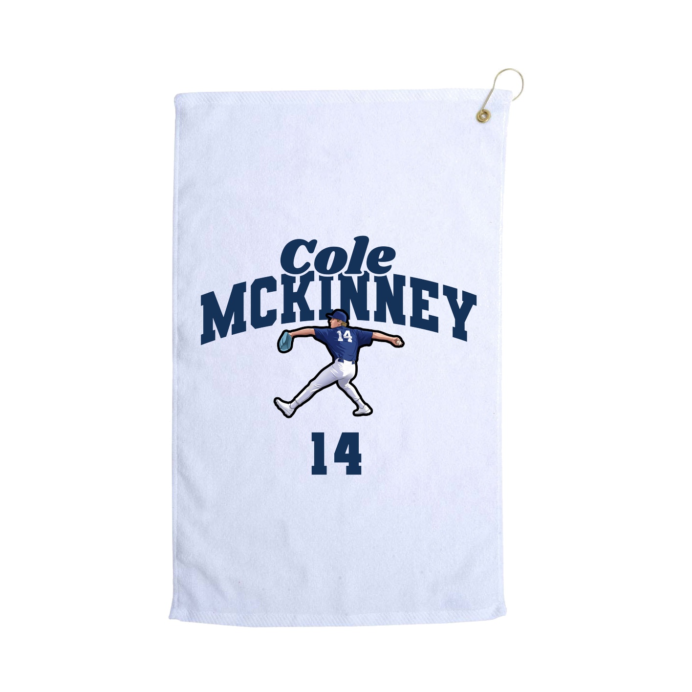 Golf Towel — Signature Arch in White