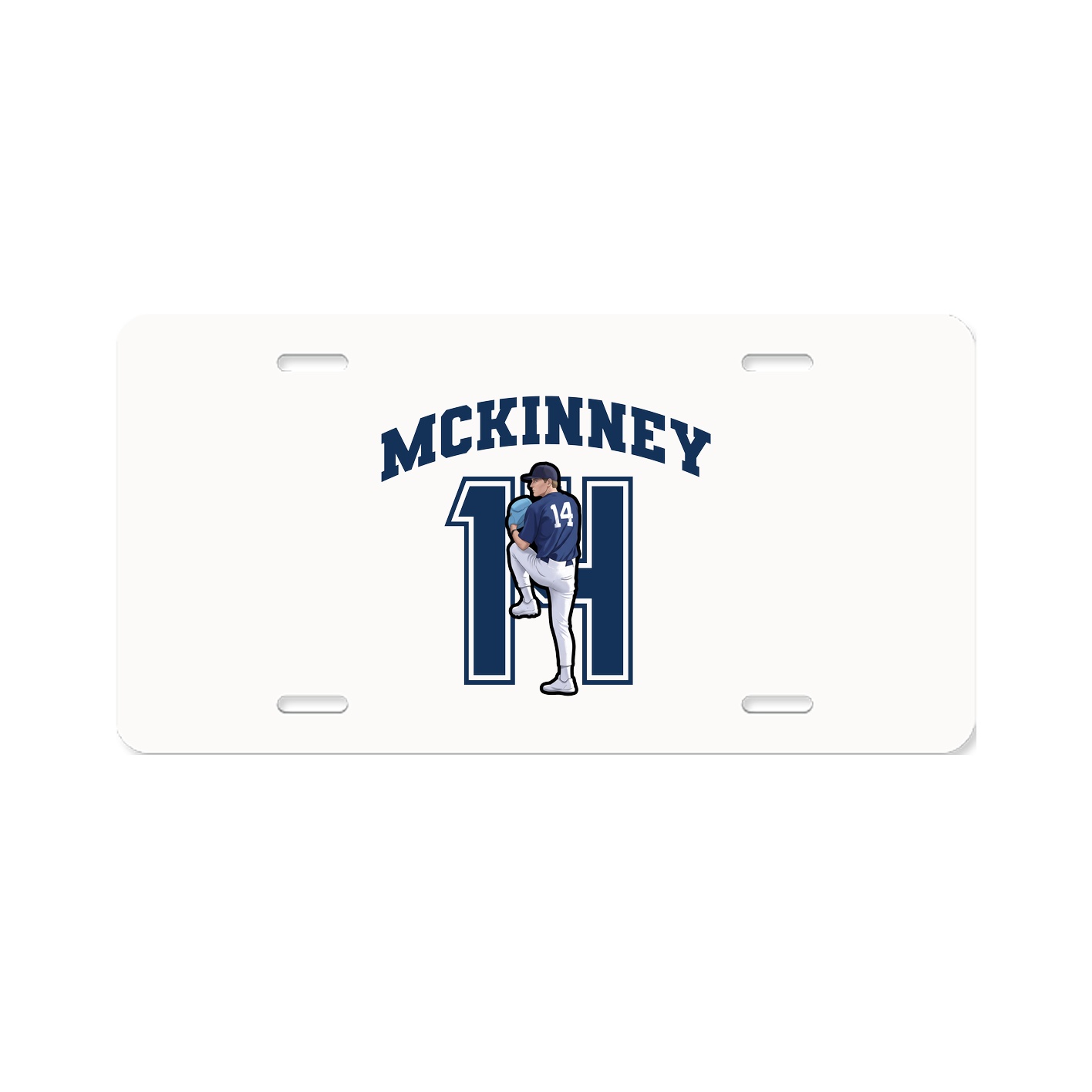 License Plate — Number in Classic